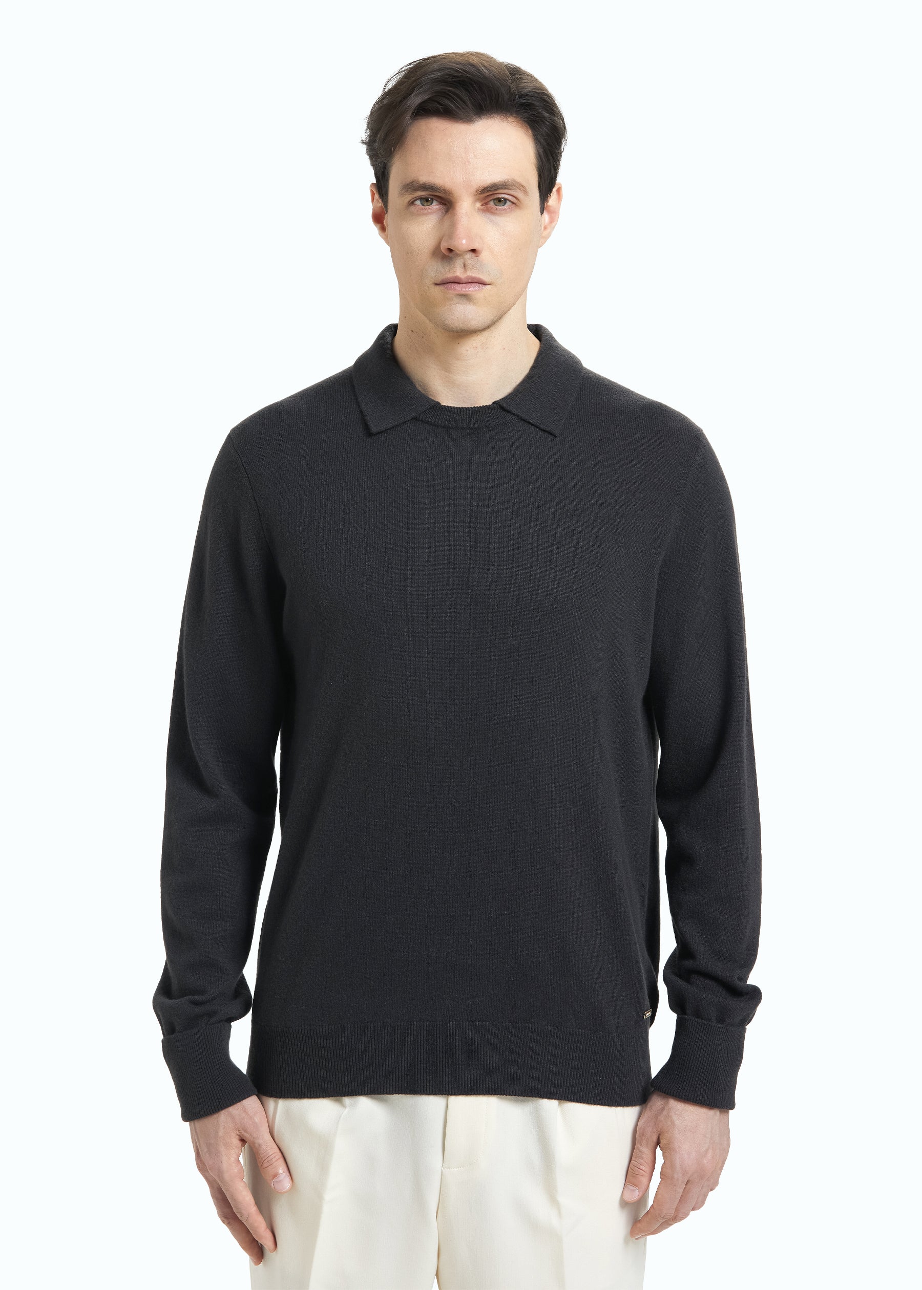 Siena Men's Cashmere Polo Neck Jumper