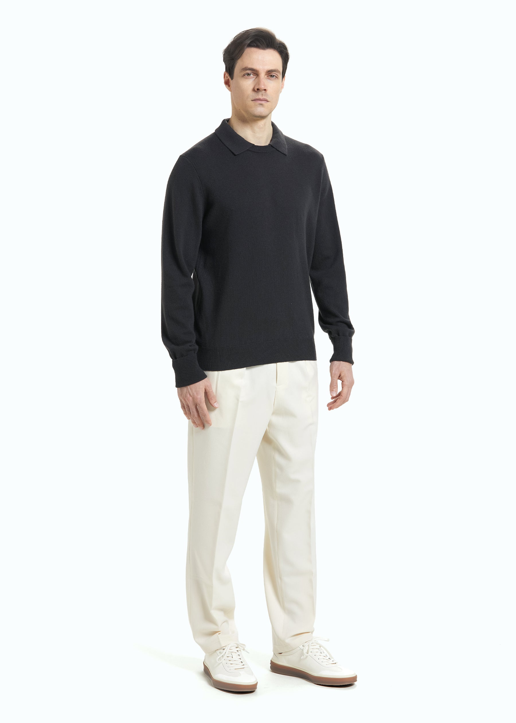 Siena Men's Cashmere Polo Neck Jumper