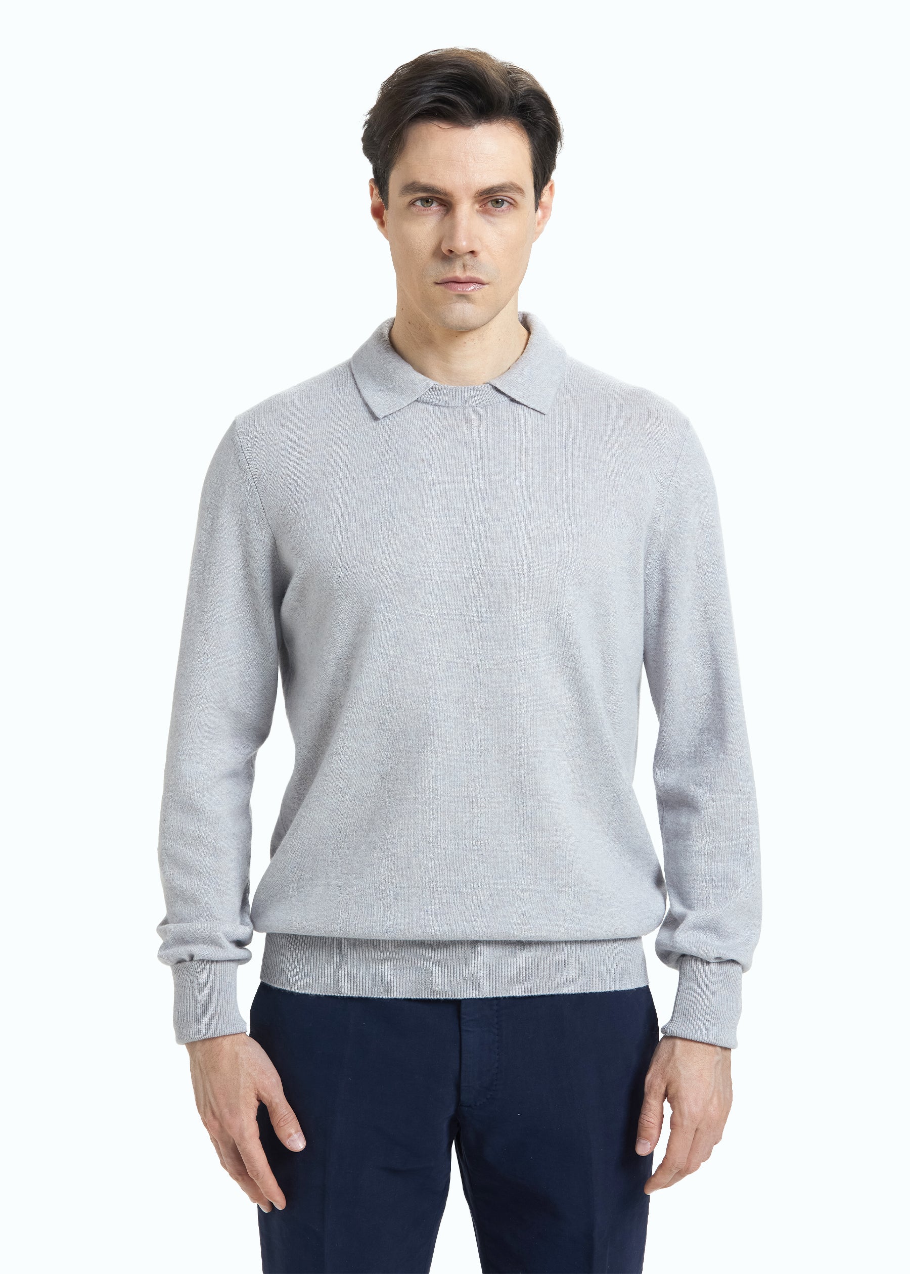 Siena Men's Cashmere Polo Neck Jumper