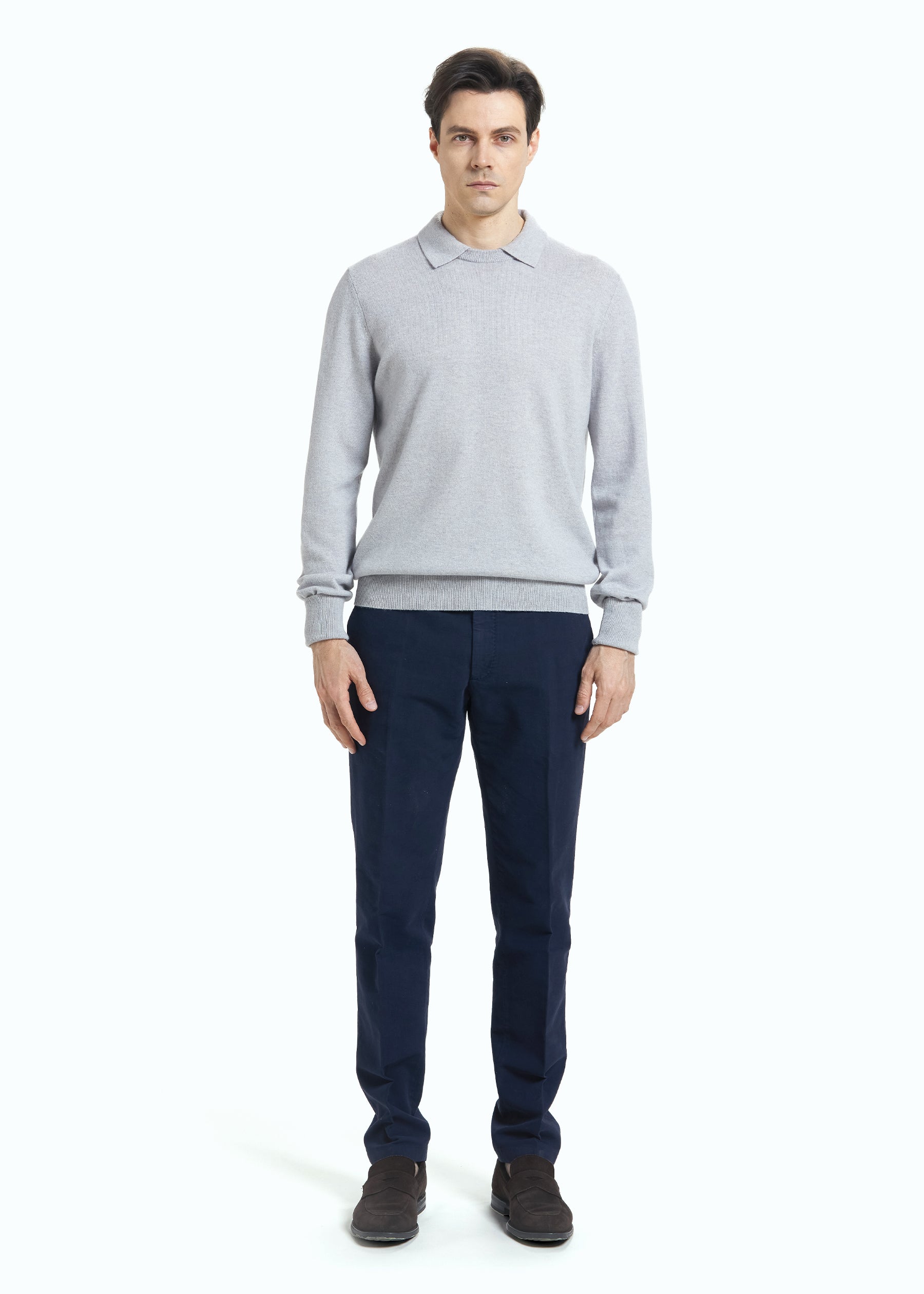 Siena Men's Cashmere Polo Neck Jumper