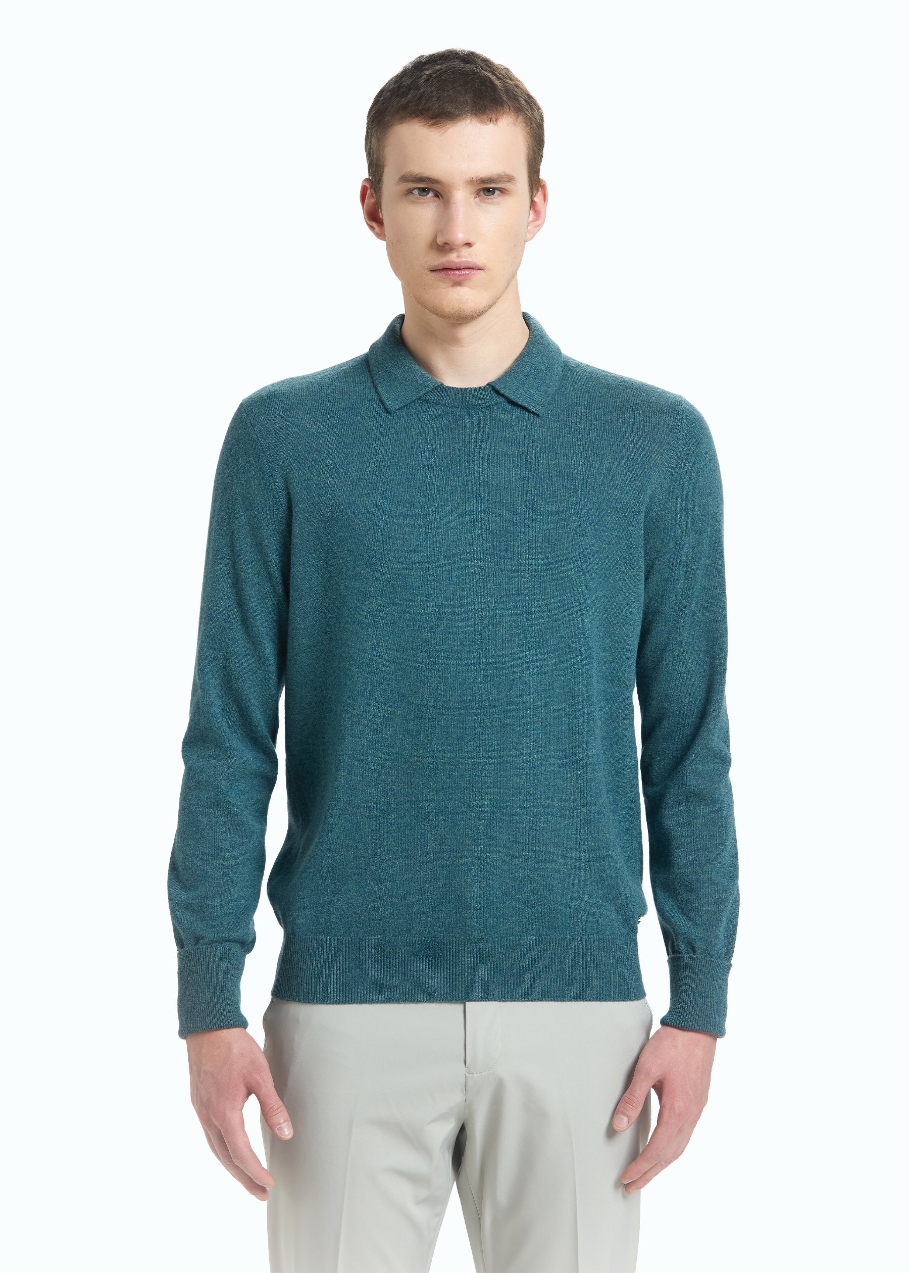 Siena Men's Cashmere Polo Neck Jumper