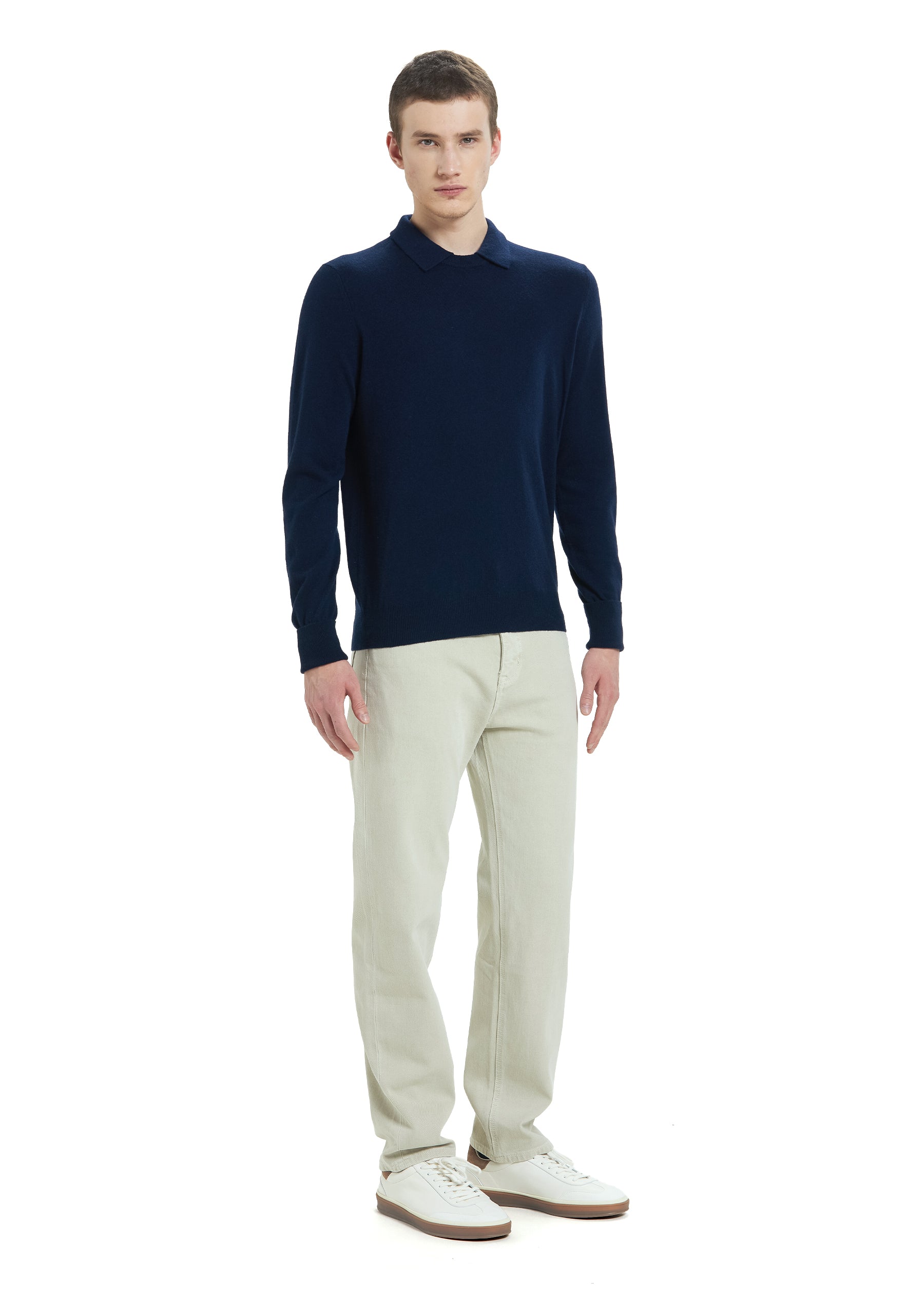 Siena Men's Cashmere Polo Neck Jumper