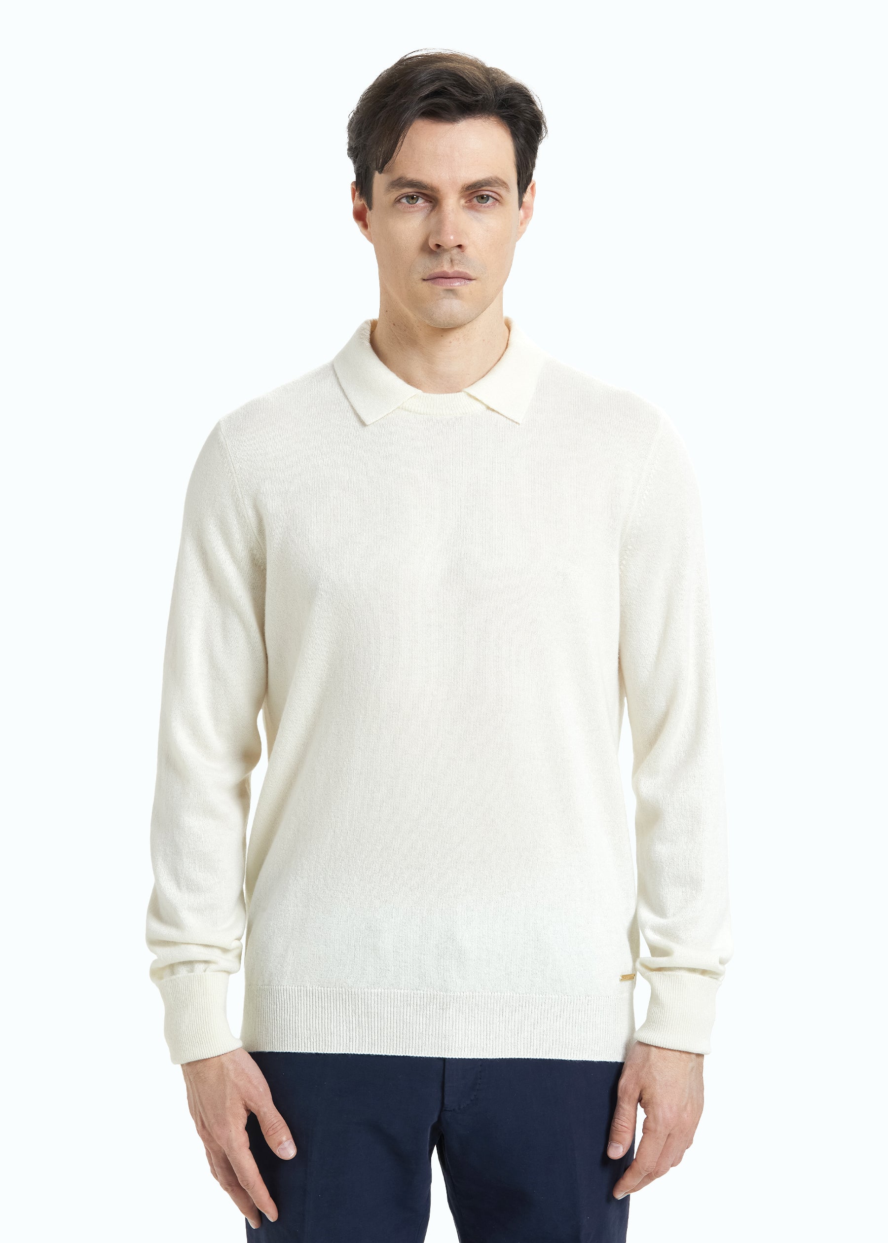 Siena Men's Cashmere Polo Neck Jumper