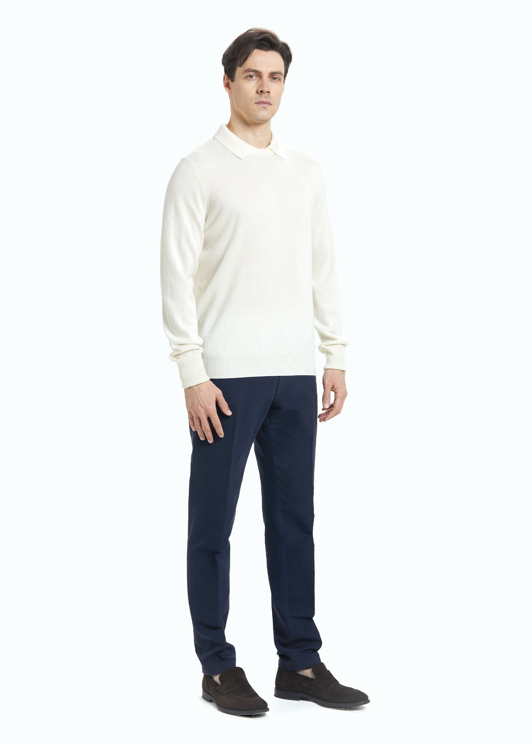 Siena Men's Cashmere Polo Neck Jumper