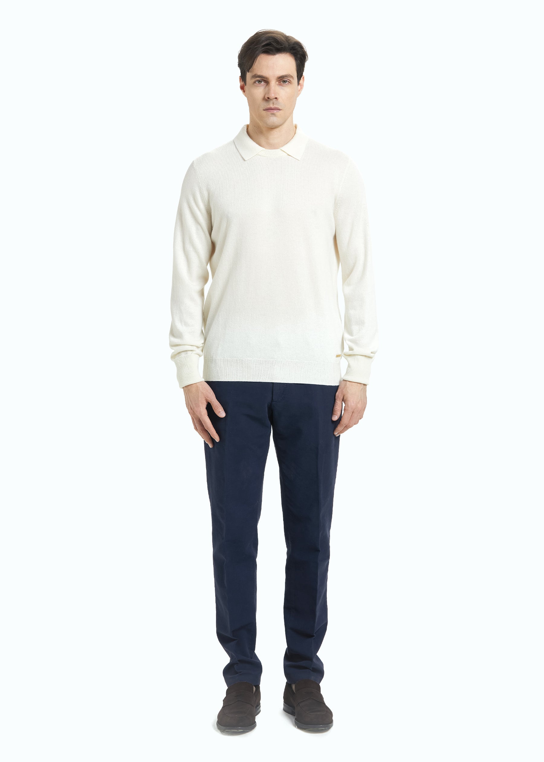 Siena Men's Cashmere Polo Neck Jumper