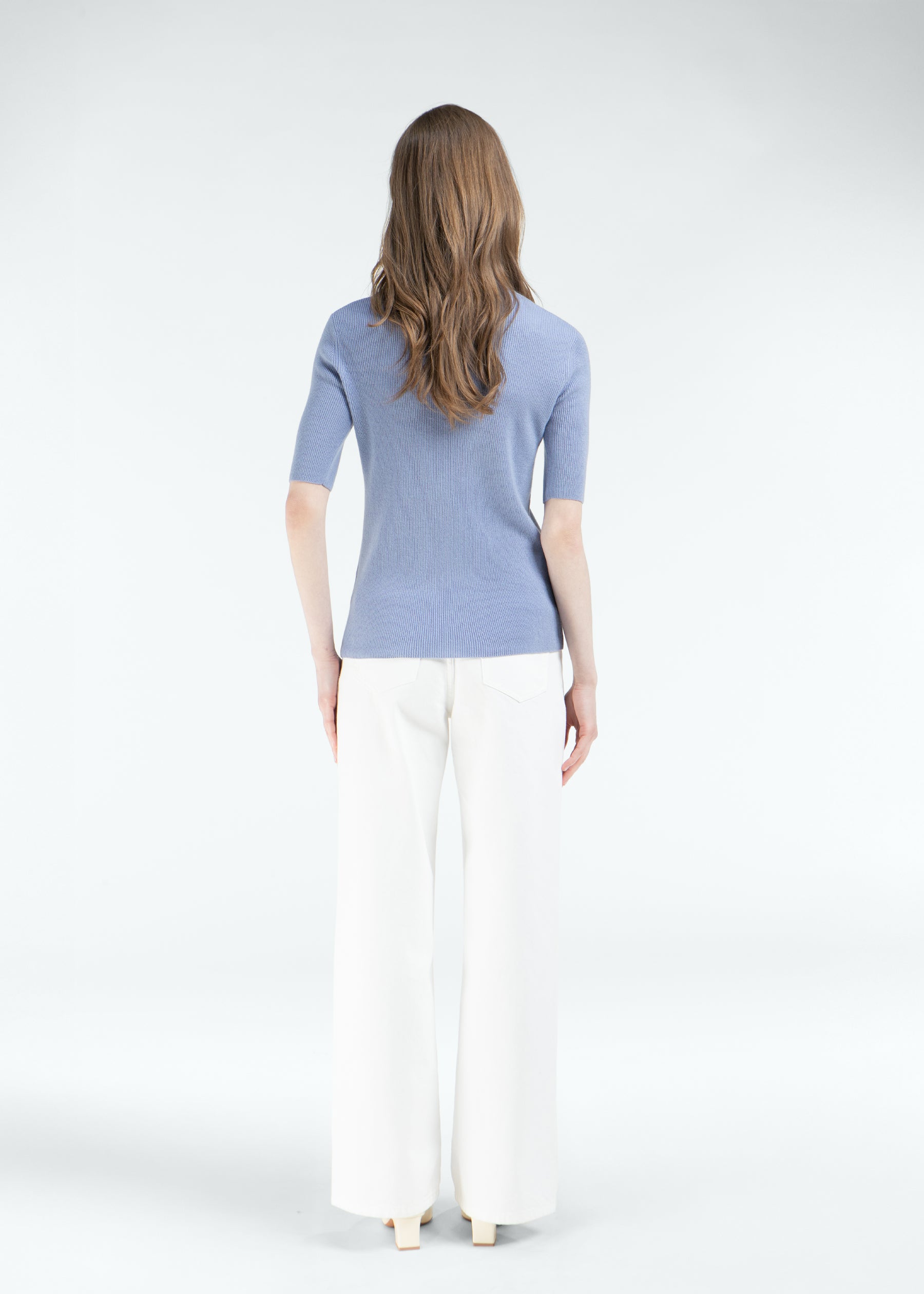 Arietta Half Sleeve Baby Cashmere Jumper