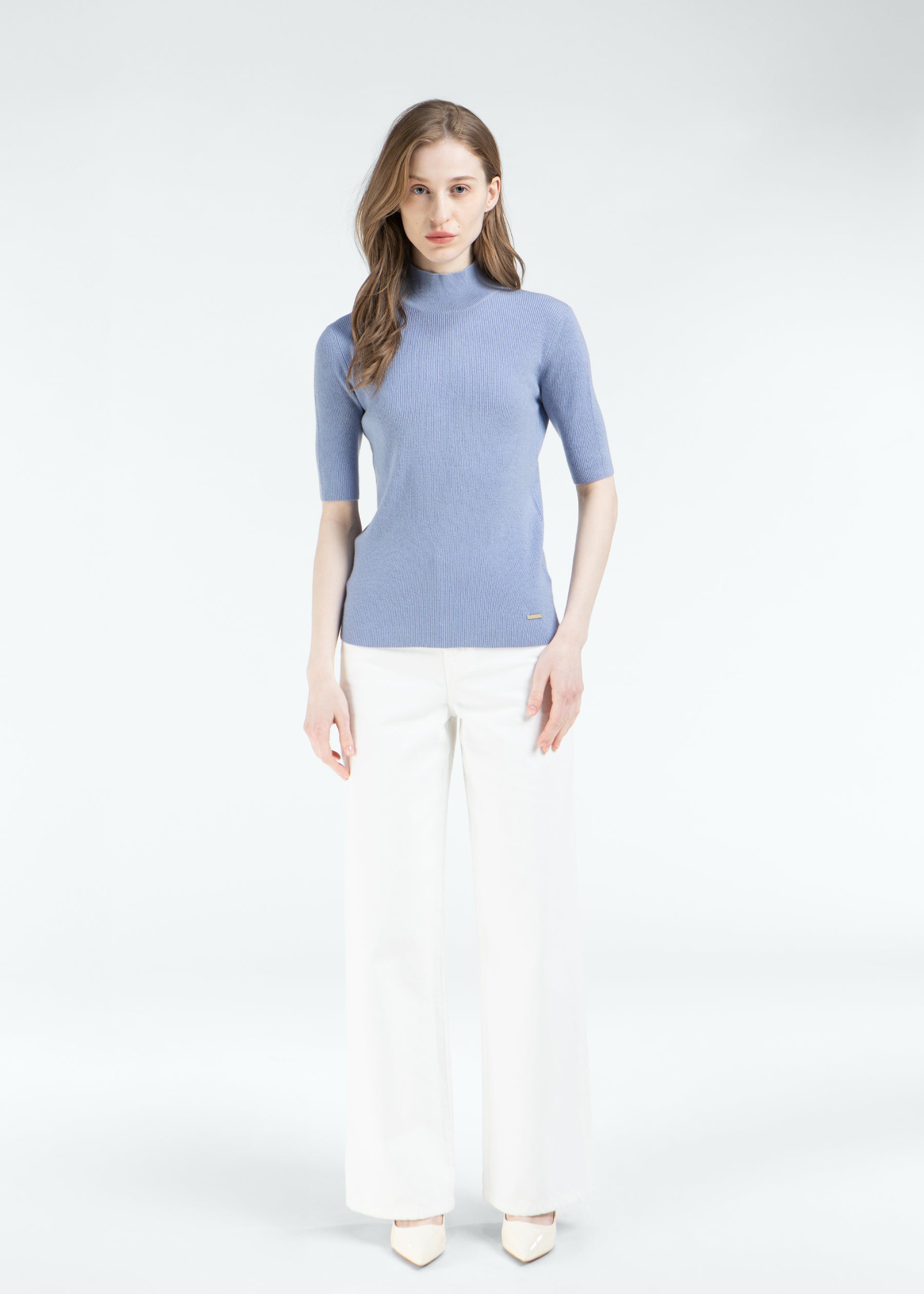 Arietta Half Sleeve Baby Cashmere Jumper