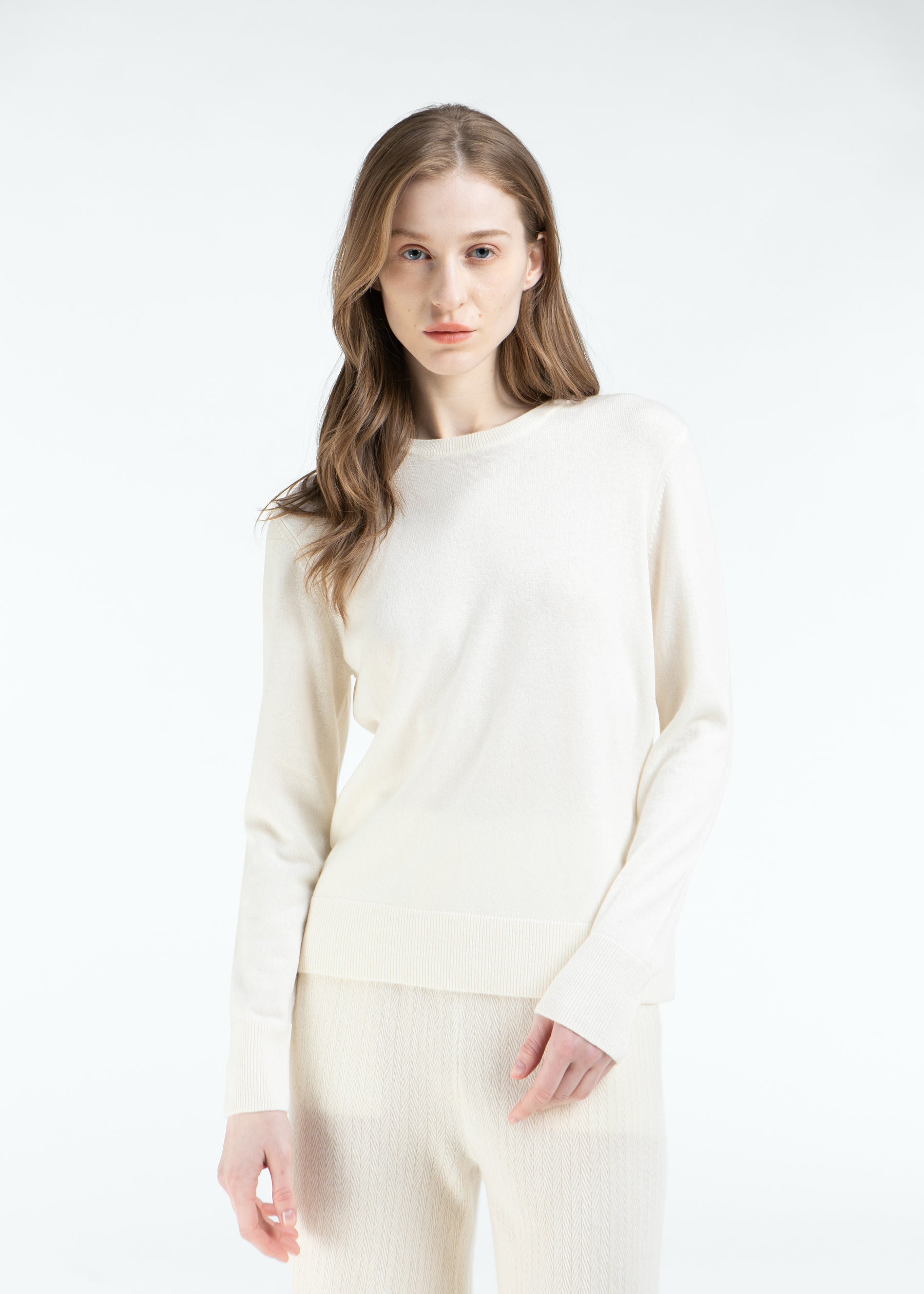 Carina Crewneck Baby Cashmere Jumper