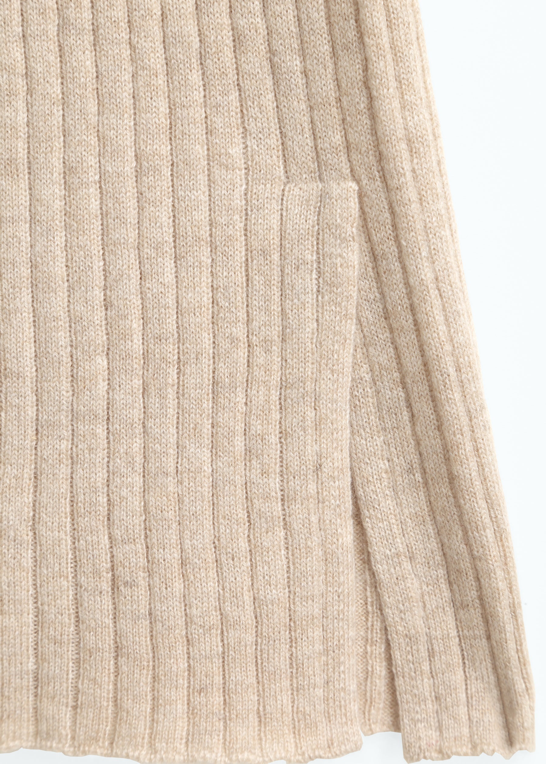 Celmara Ribbed Cashmere Trousers with Side Slits