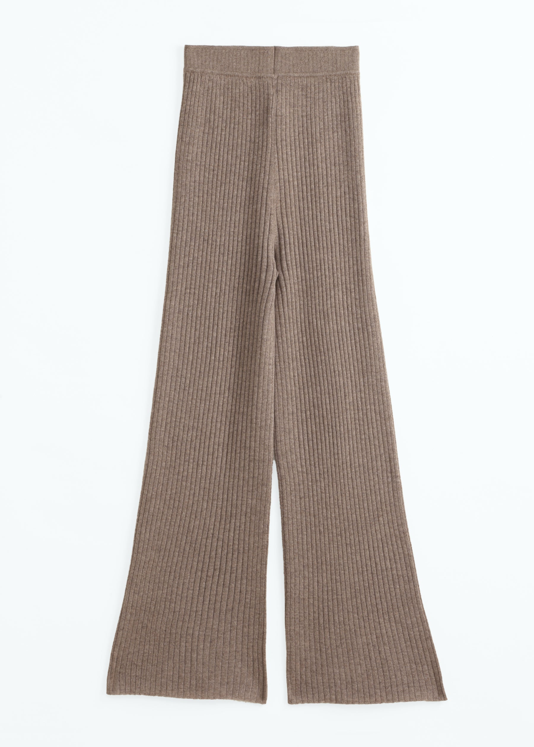 Celmara Ribbed Cashmere Trousers with Side Slits