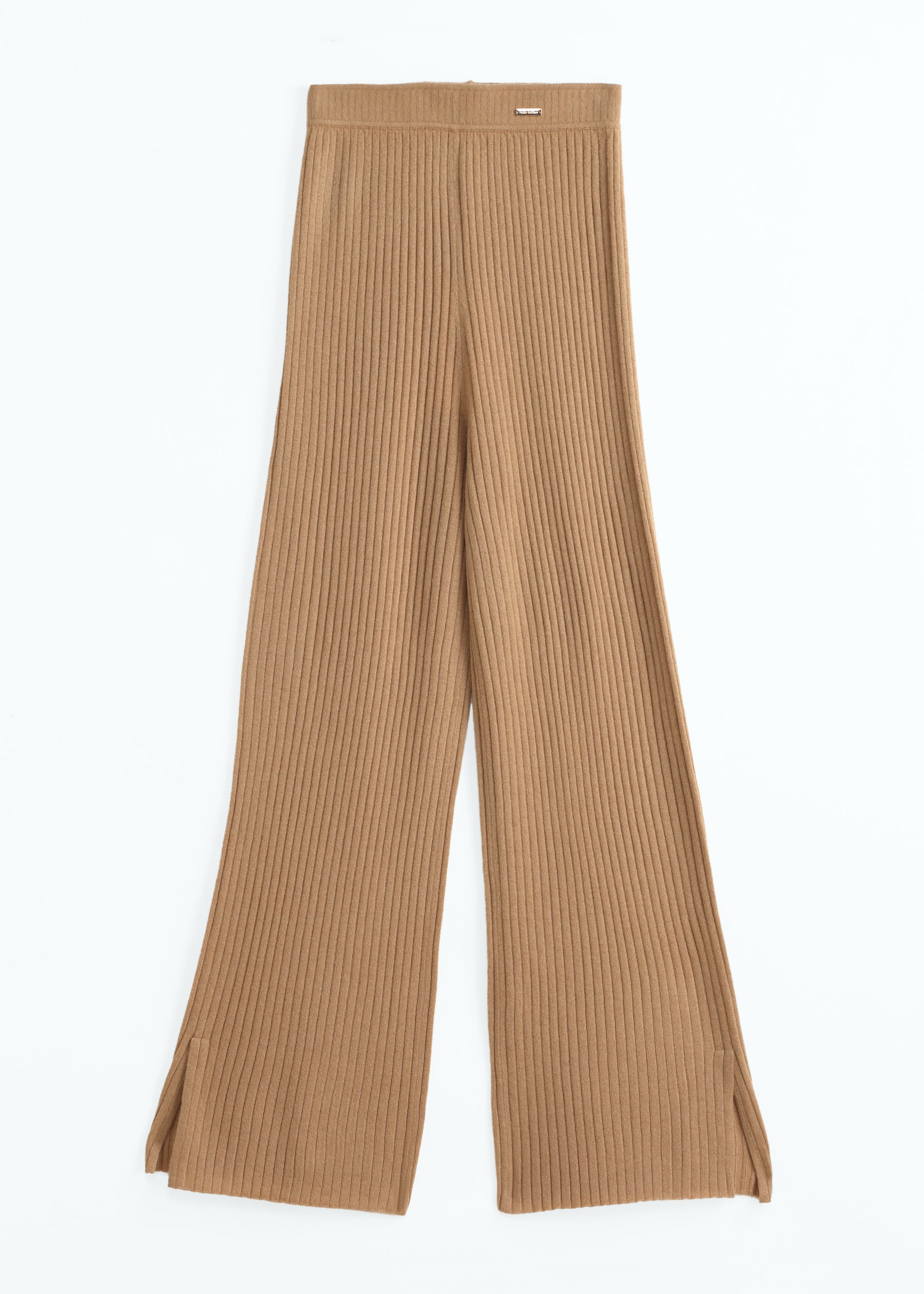Celmara Ribbed Cashmere Trousers with Side Slits