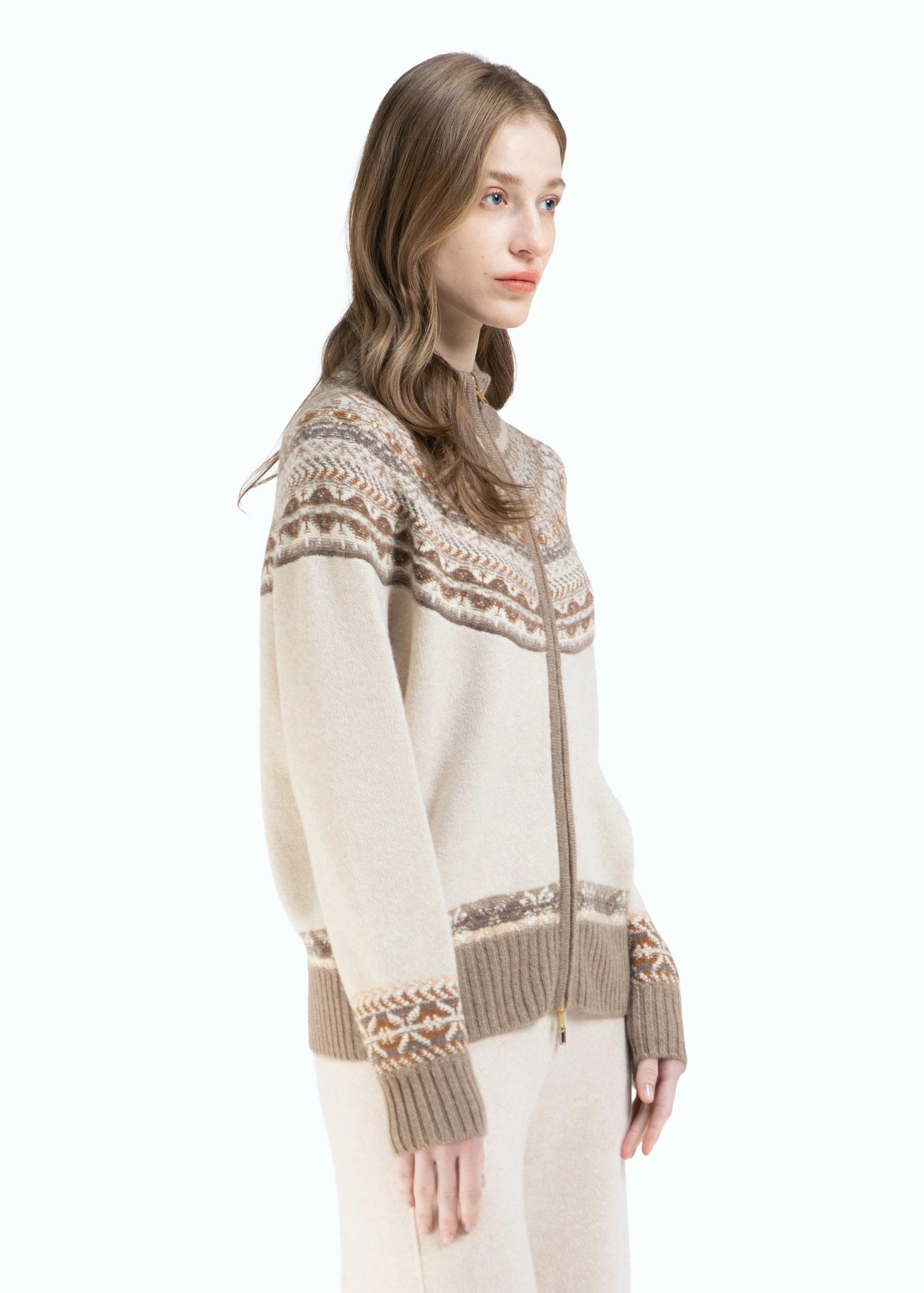 Arabesco Zip Cardigan