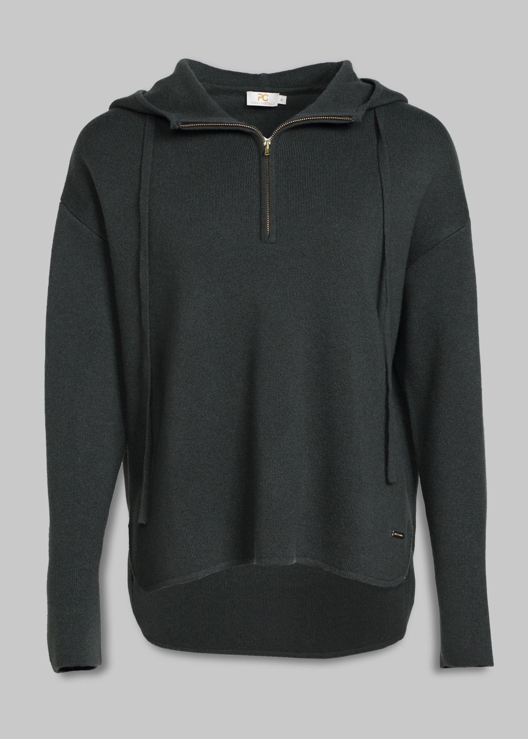 Soffio Half Zip Cashmere Hoodie