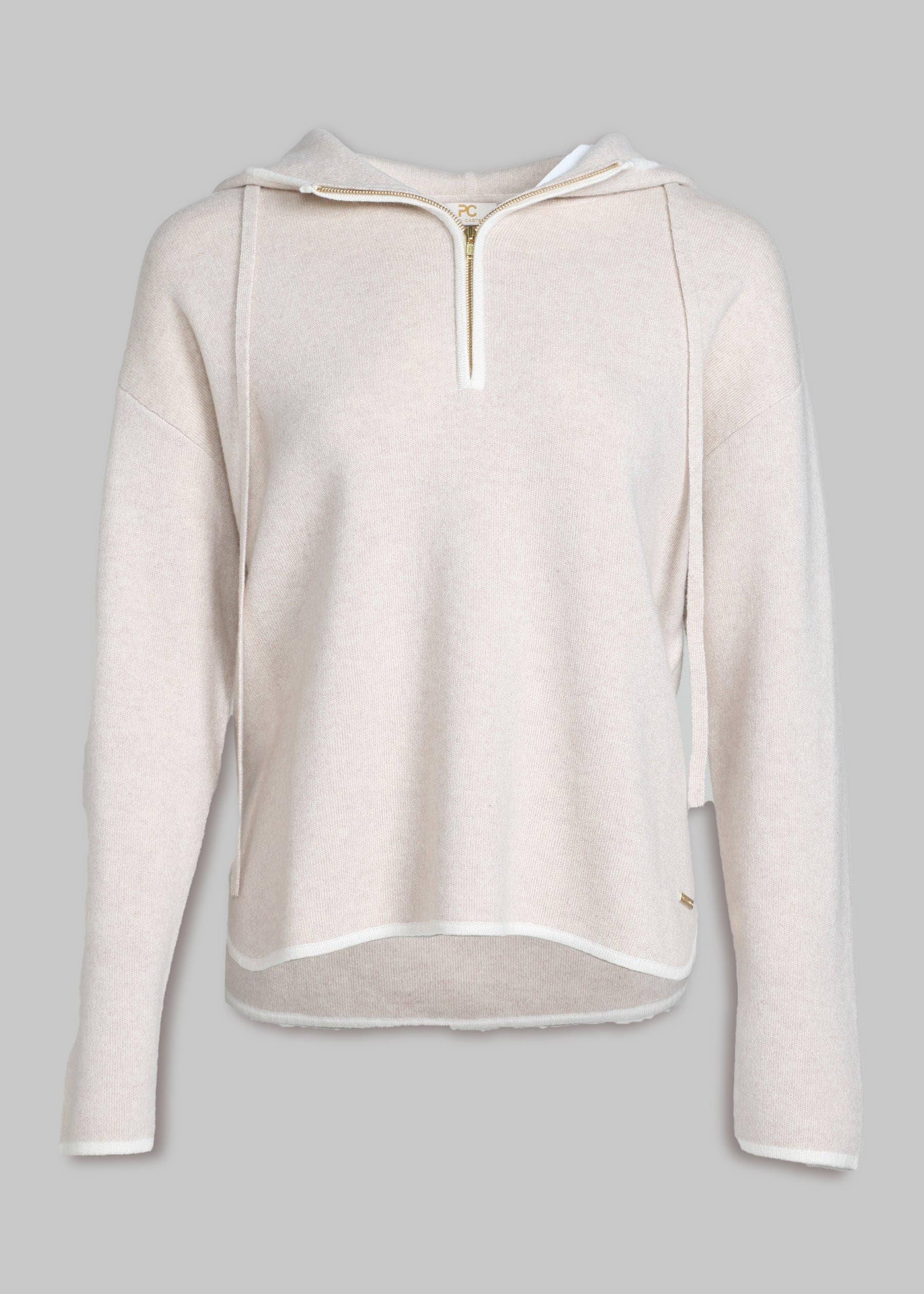 Soffio Half Zip Cashmere Hoodie