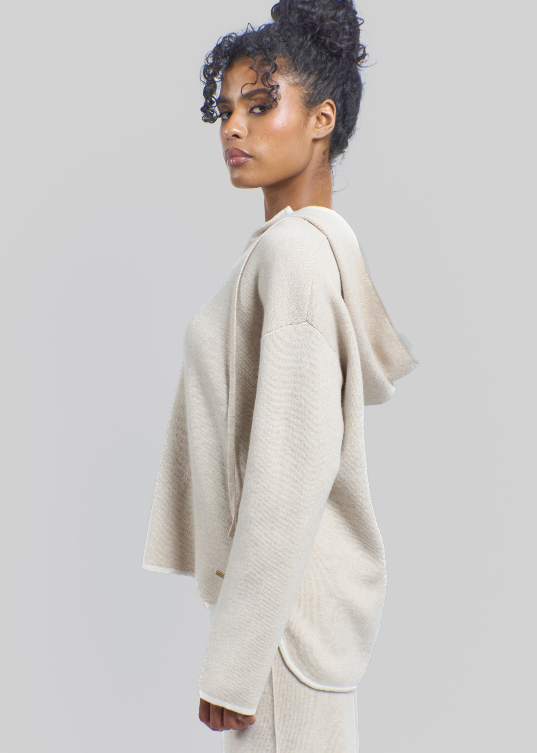Soffio Half Zip Cashmere Hoodie