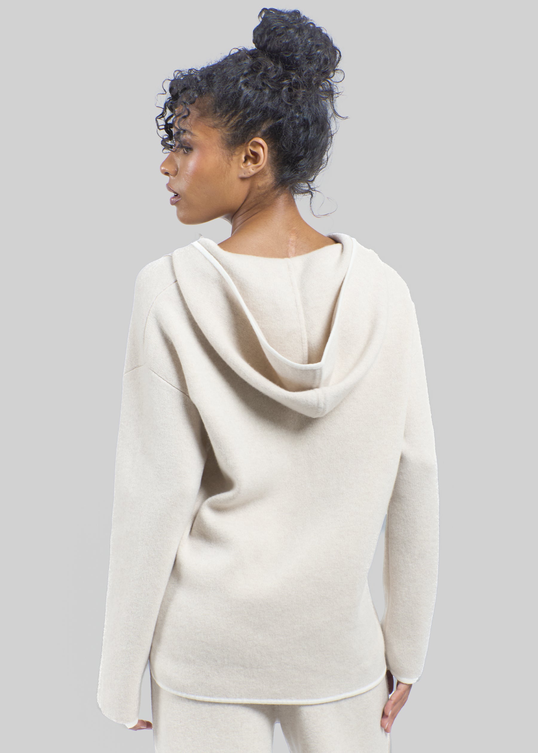 Soffio Half Zip Cashmere Hoodie