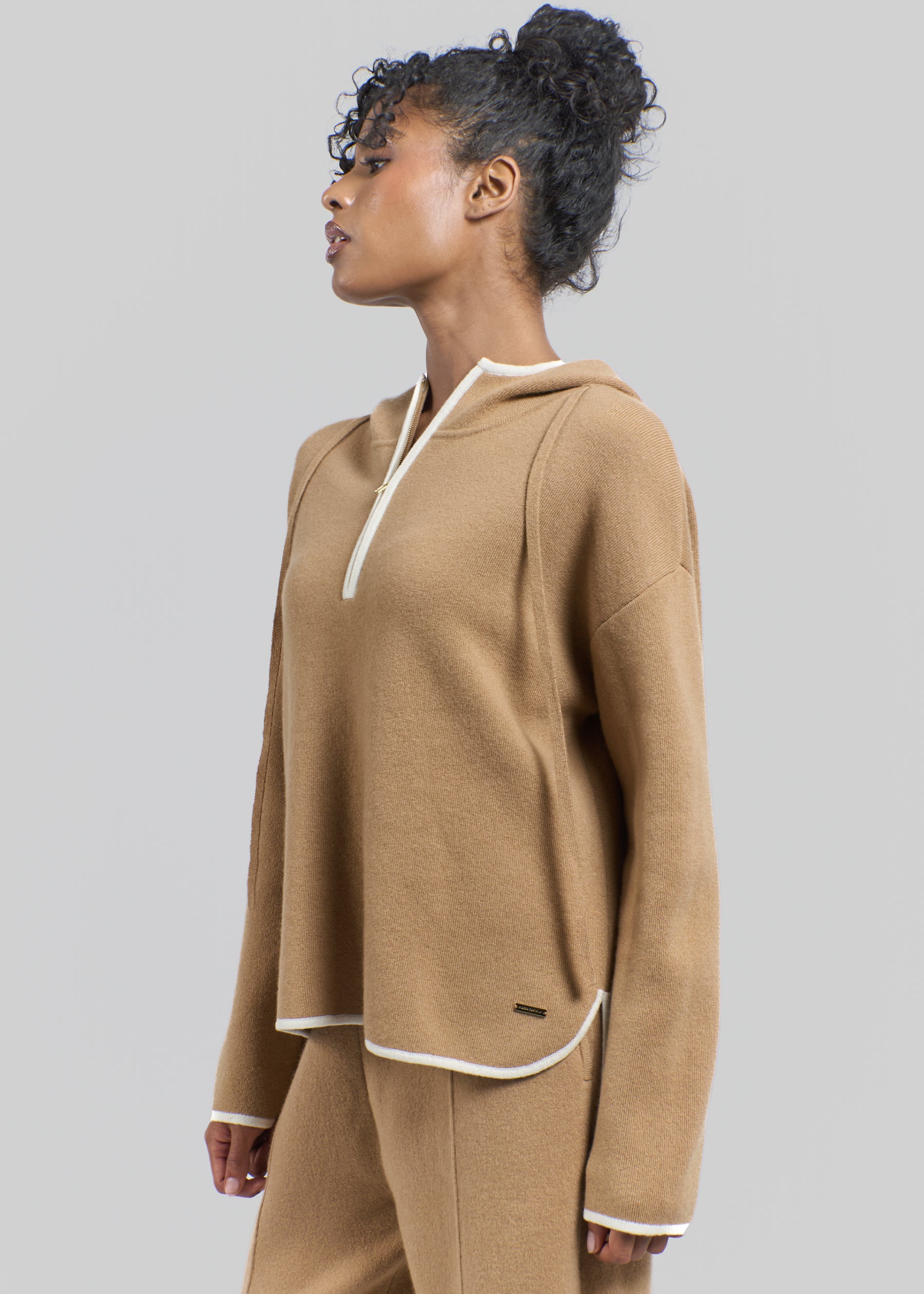 Soffio Half Zip Cashmere Hoodie