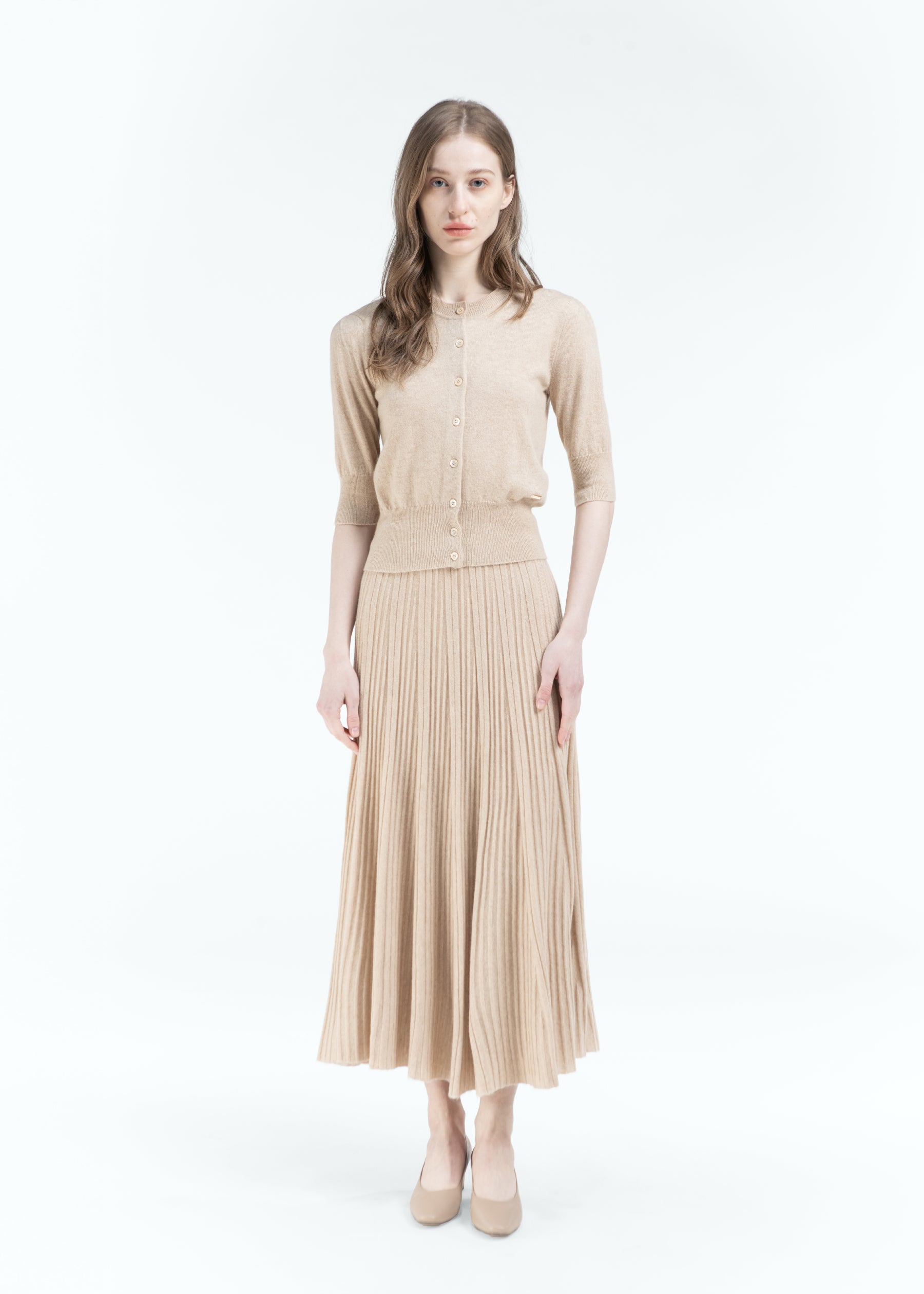 Bracciare Cashmere Cardigan with Mid Sleeves