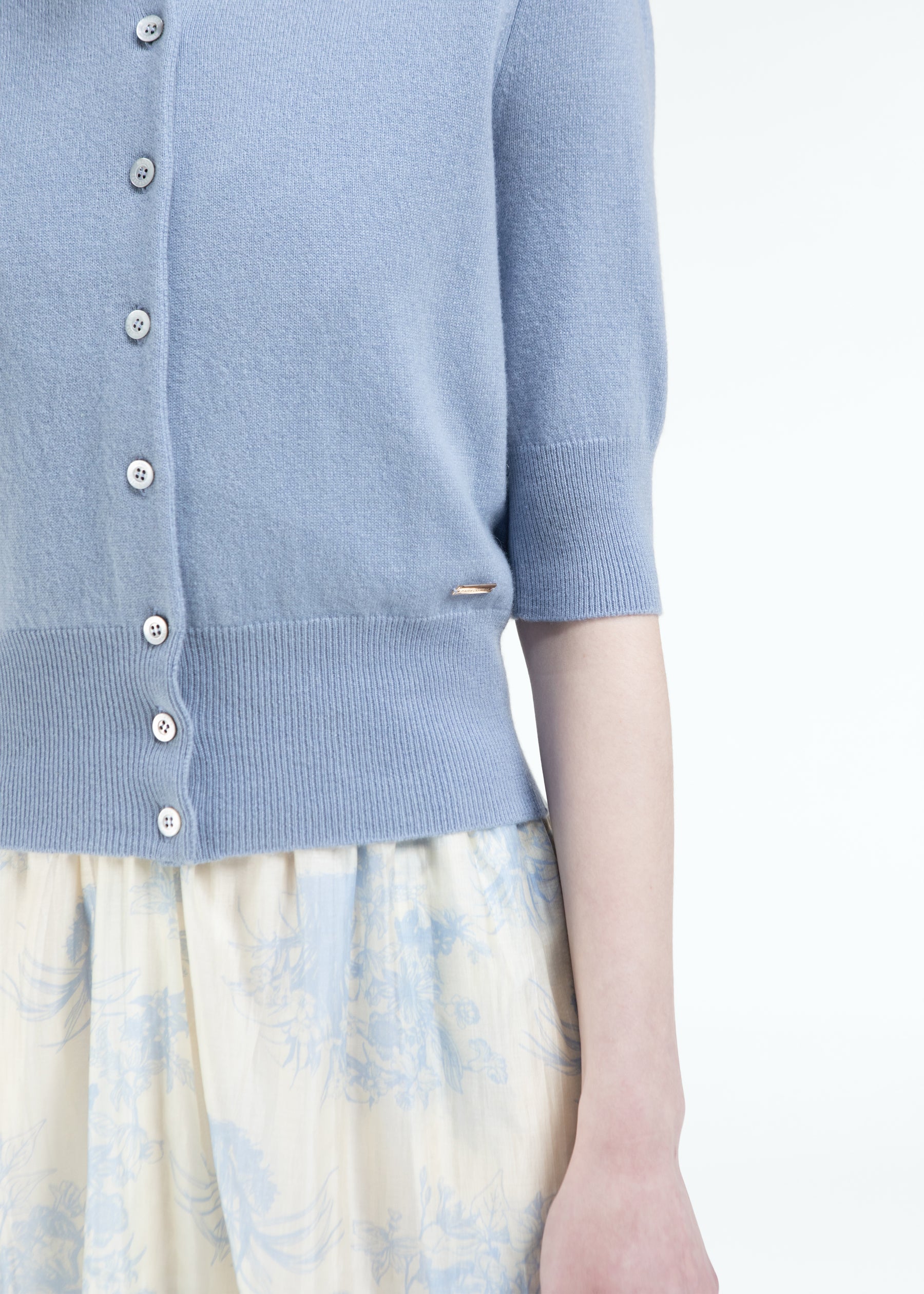 Bracciare Cashmere Cardigan with Mid Sleeves