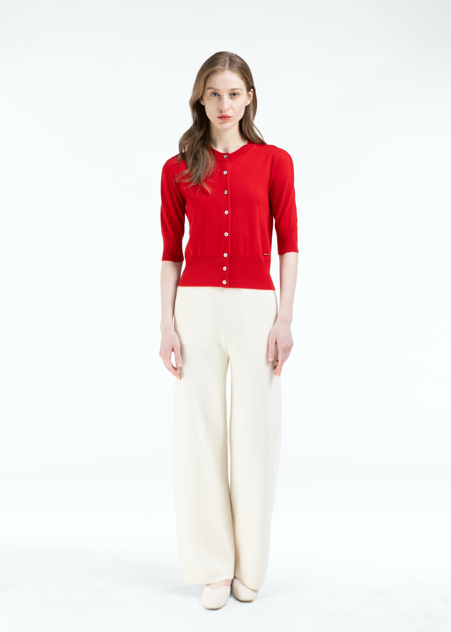 Bracciare Cashmere Cardigan with Mid Sleeves