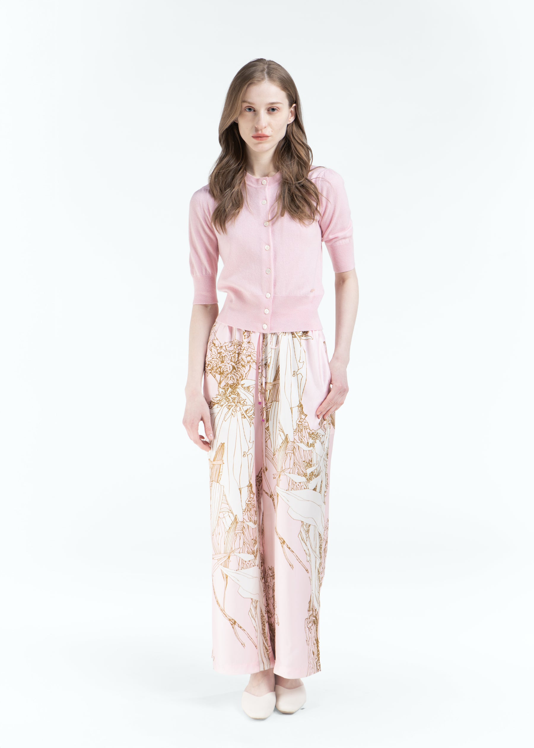 Bracciare Cashmere Cardigan with Mid Sleeves