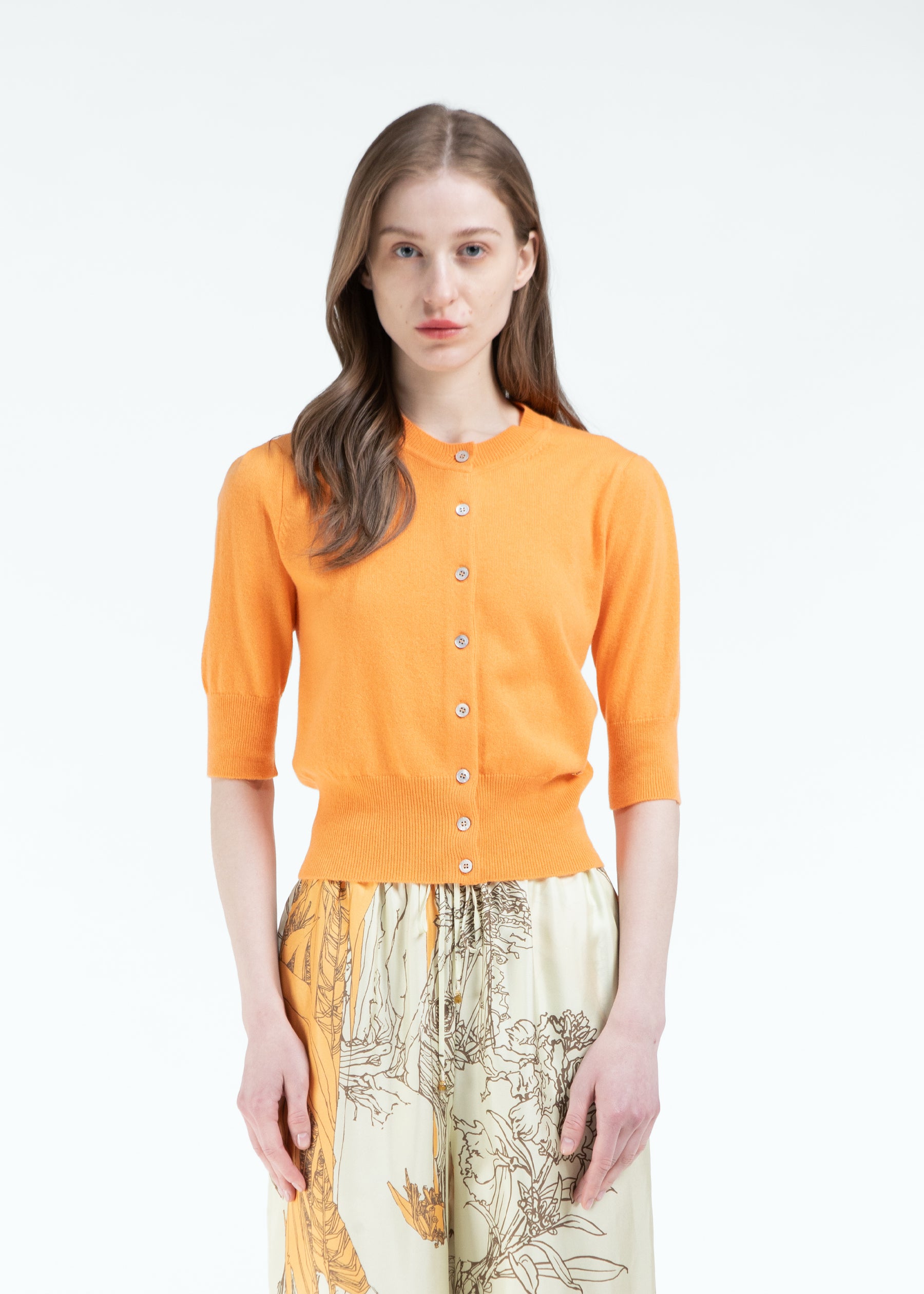 Bracciare Cashmere Cardigan with Mid Sleeves