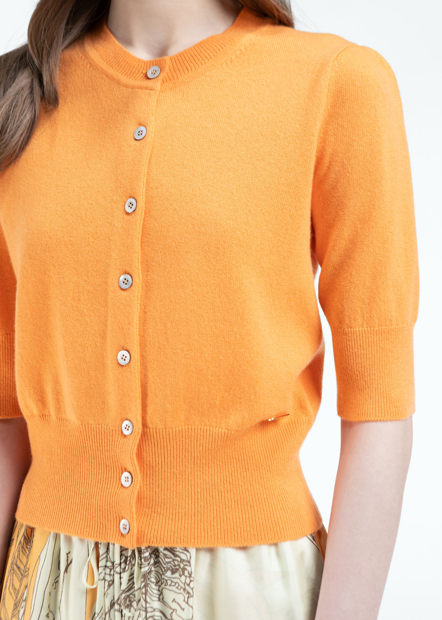 Bracciare Cashmere Cardigan with Mid Sleeves