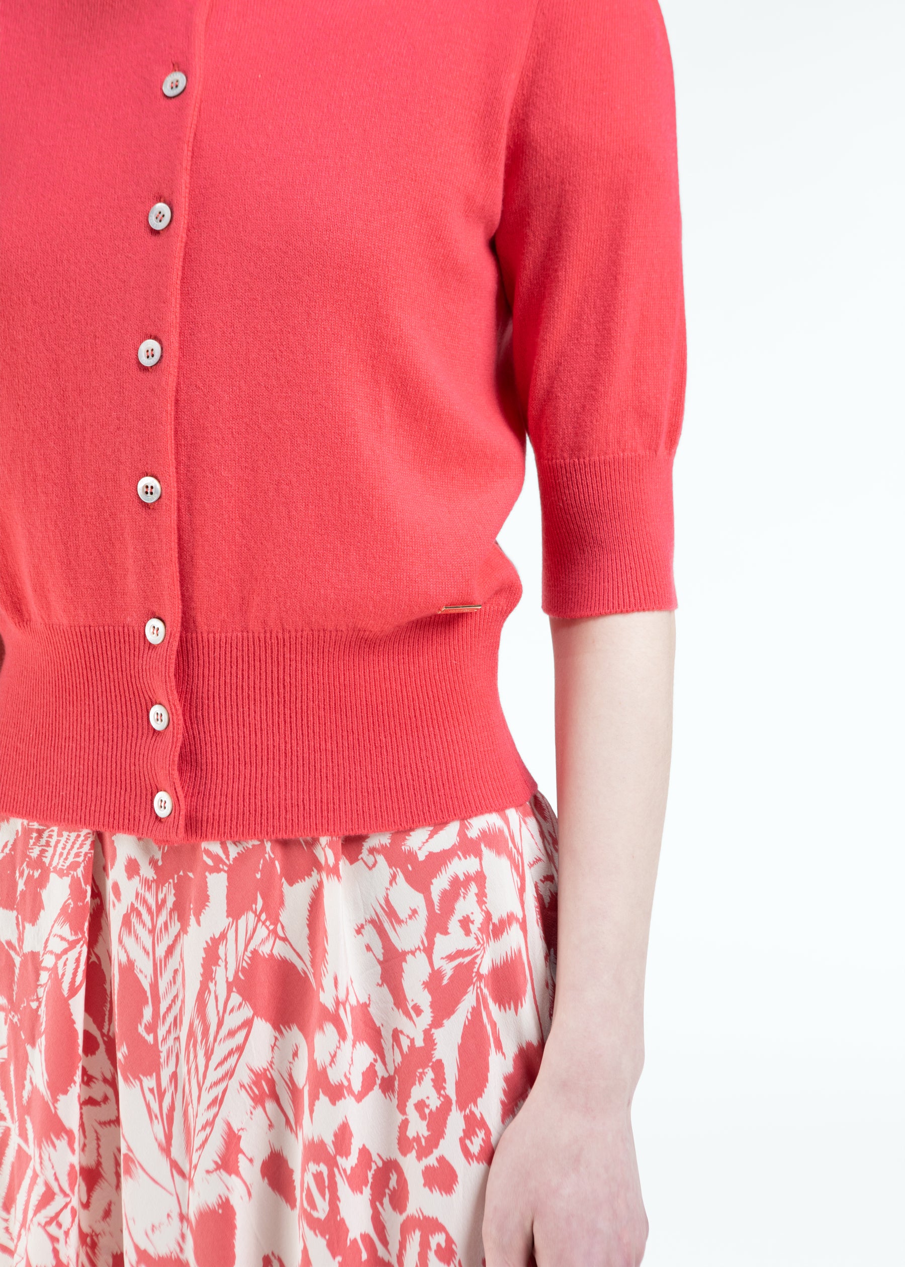Bracciare Cashmere Cardigan with Mid Sleeves