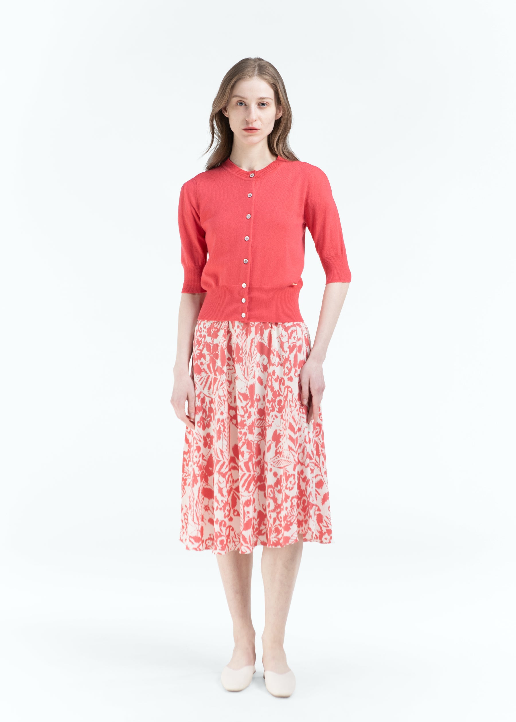 Bracciare Cashmere Cardigan with Mid Sleeves