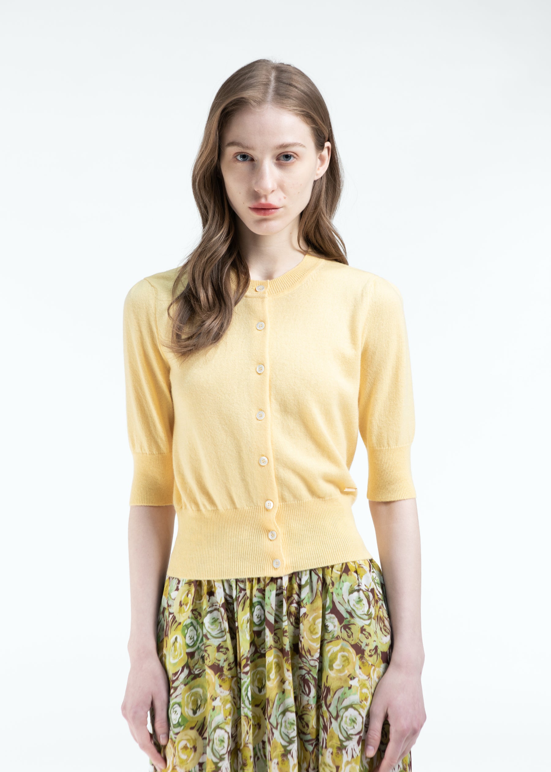 Bracciare Cashmere Cardigan with Mid Sleeves