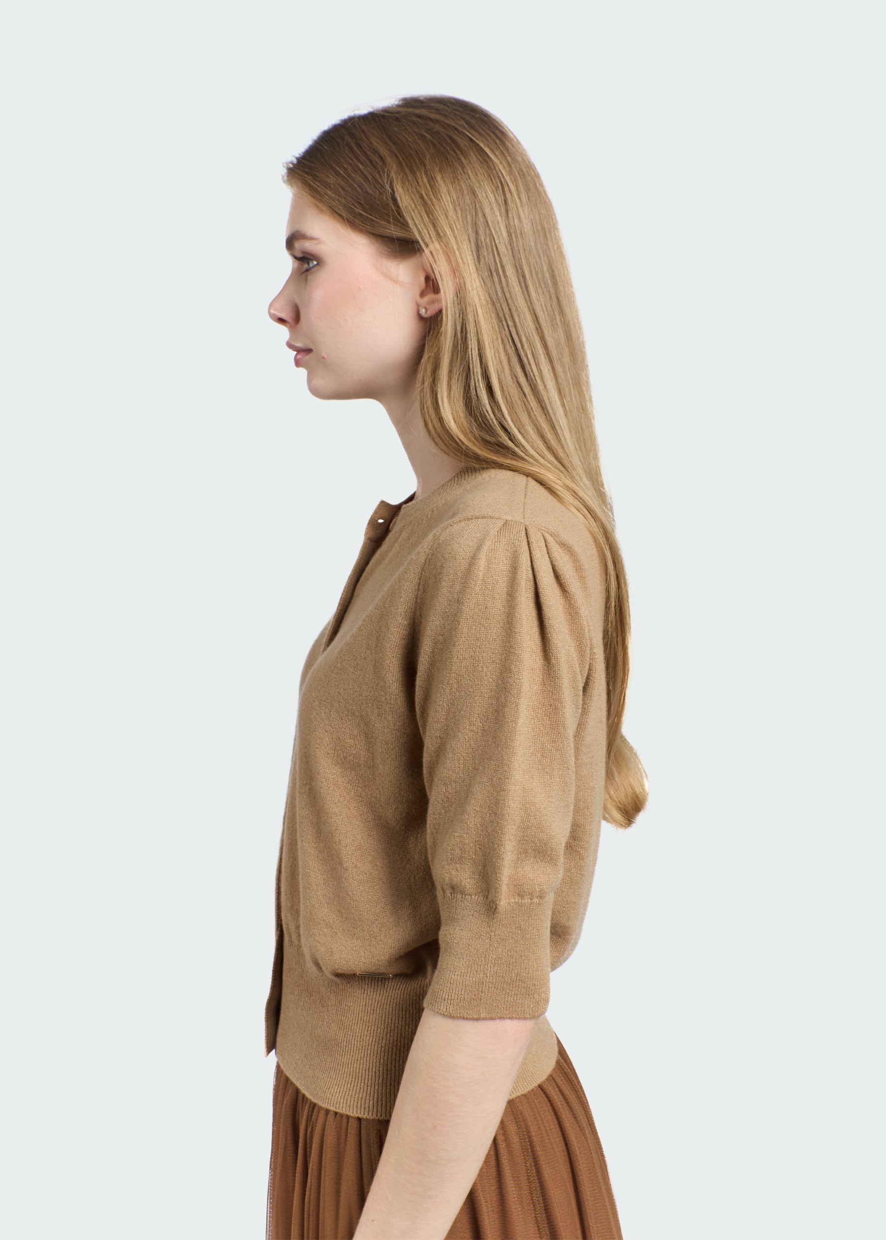 Bracciare Cashmere Cardigan with Mid Sleeves