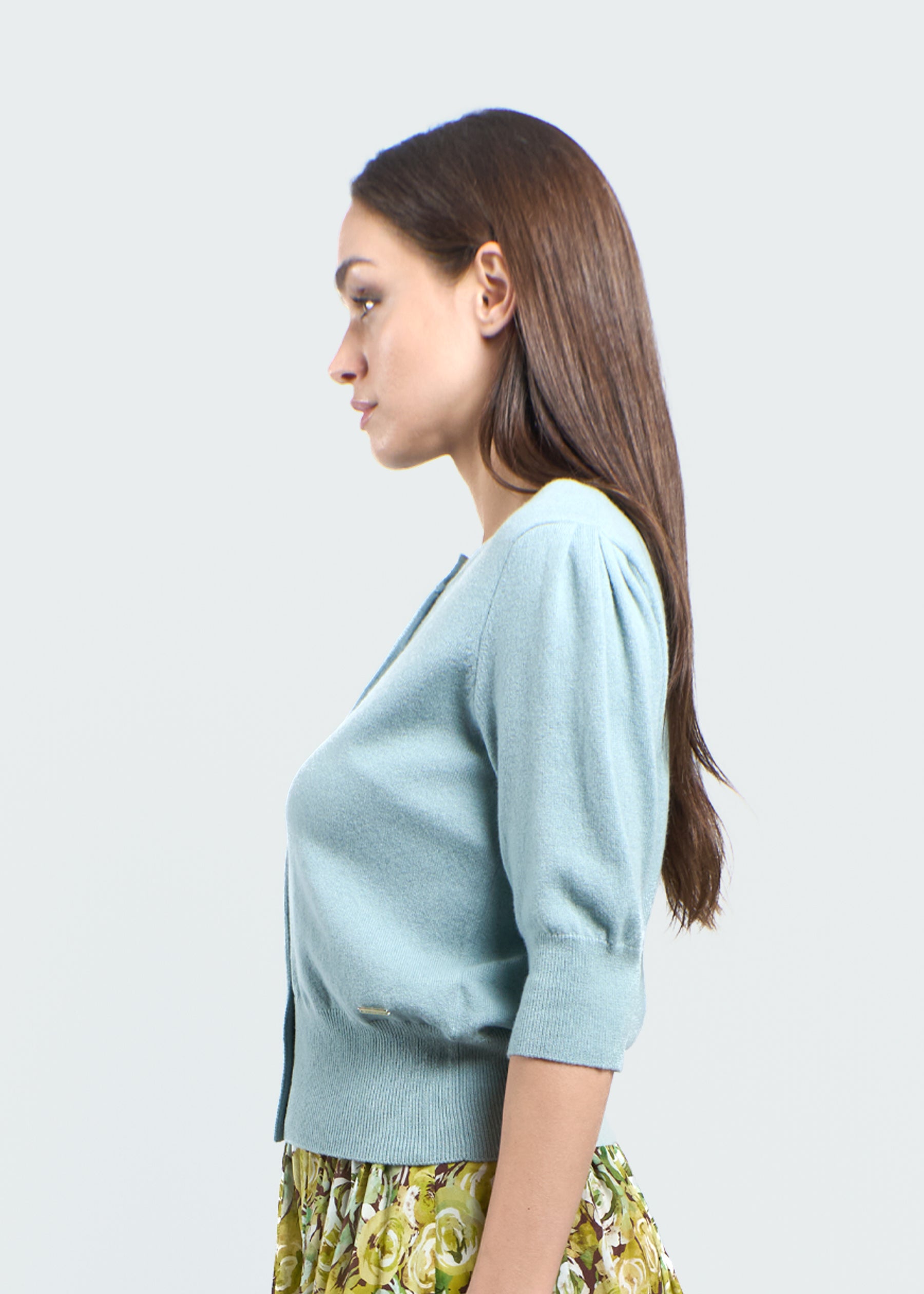 Bracciare Cashmere Cardigan with Mid Sleeves
