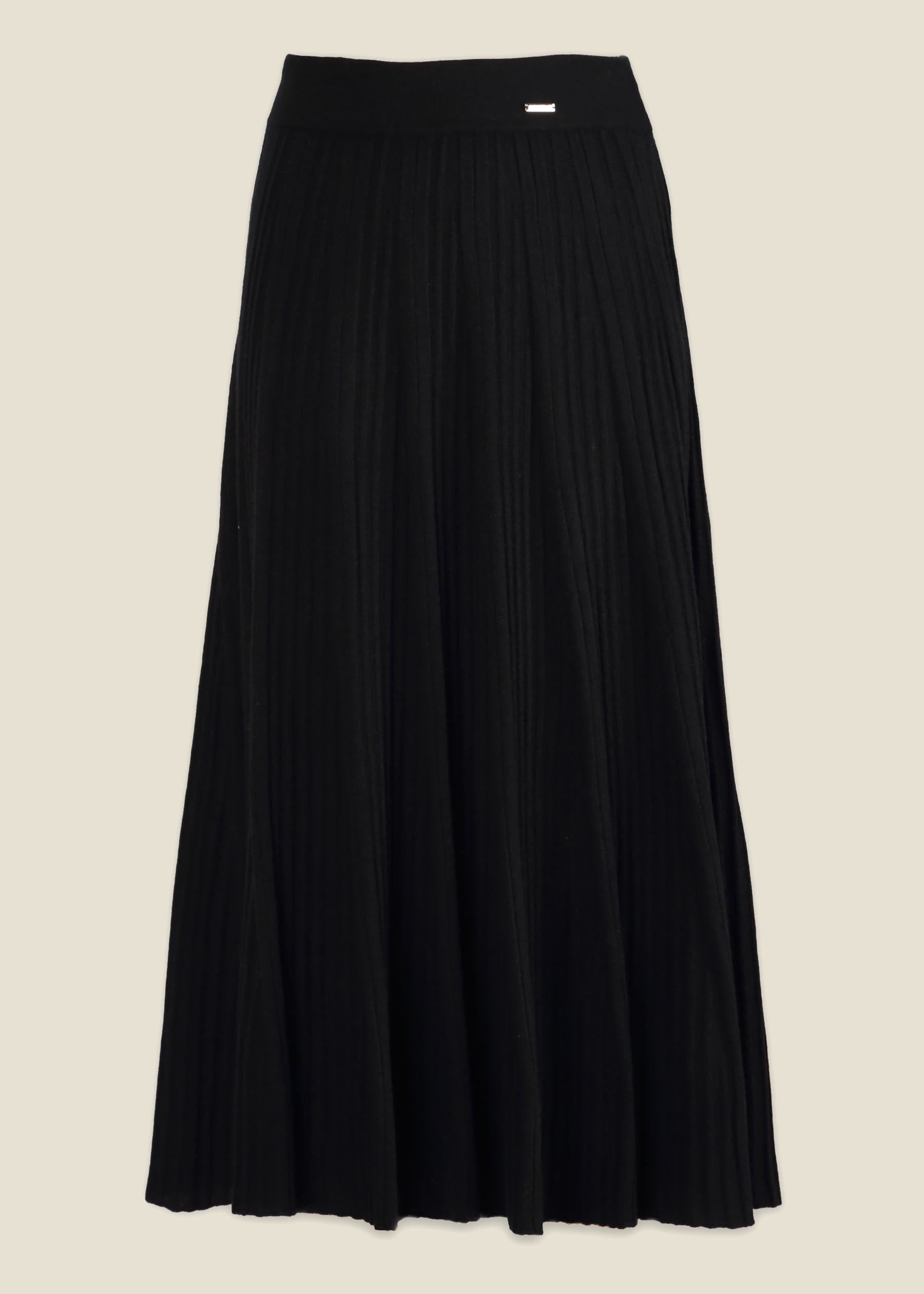 Silvana Rib Knit Cashmere Skirt