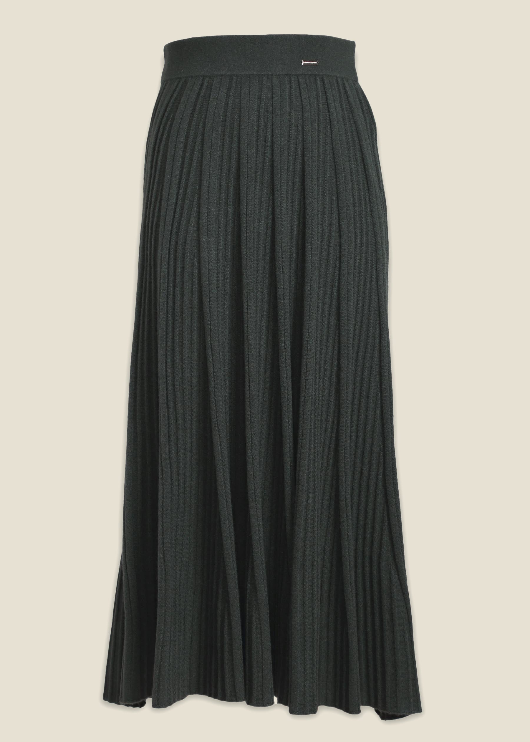 Silvana Rib Knit Cashmere Skirt
