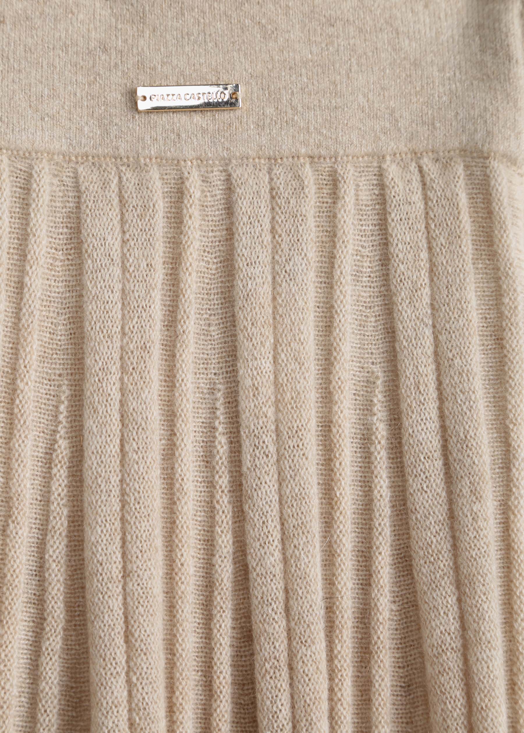 Silvana Rib Knit Cashmere Skirt