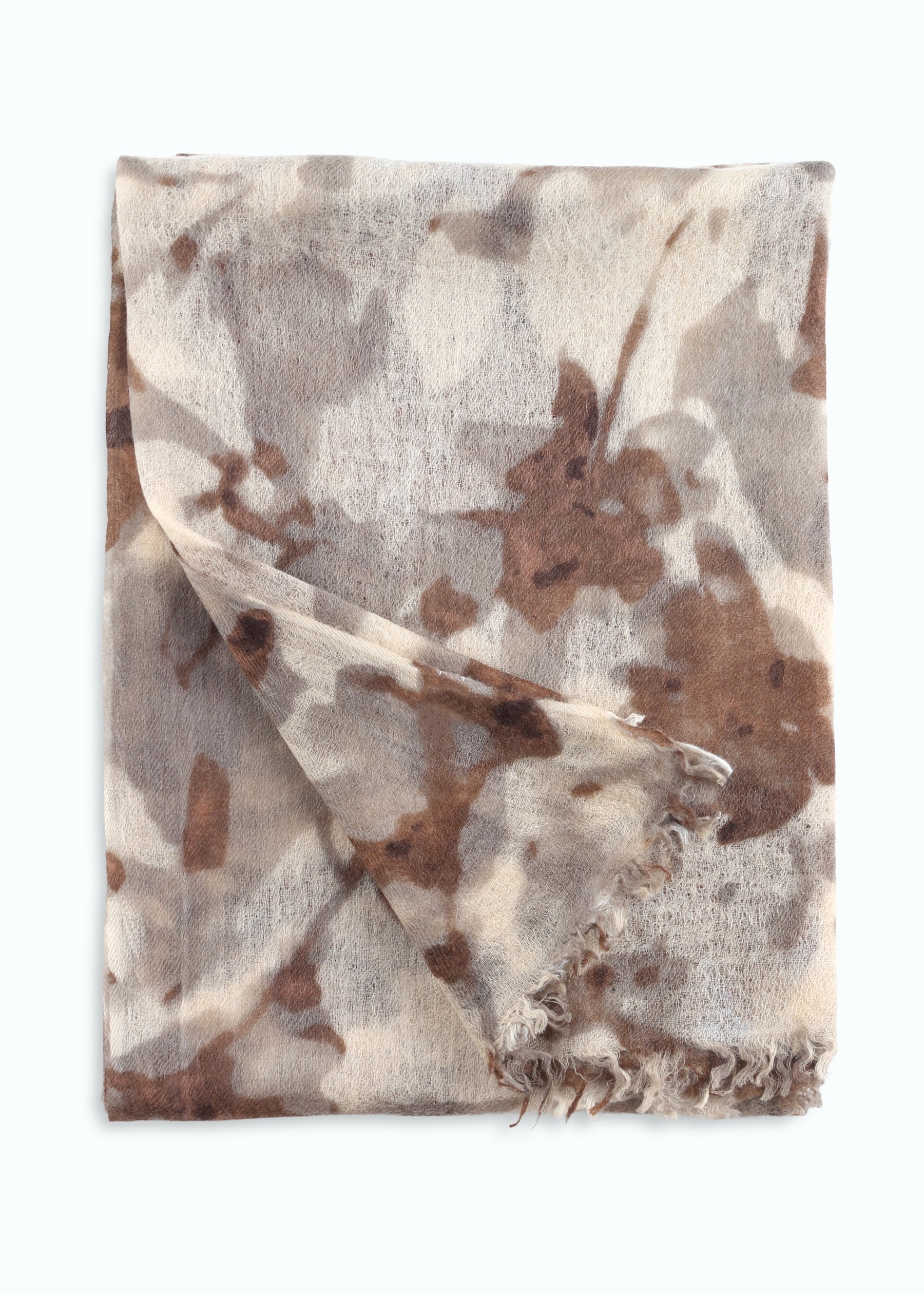 Fiori Cashmere Shawl with Print