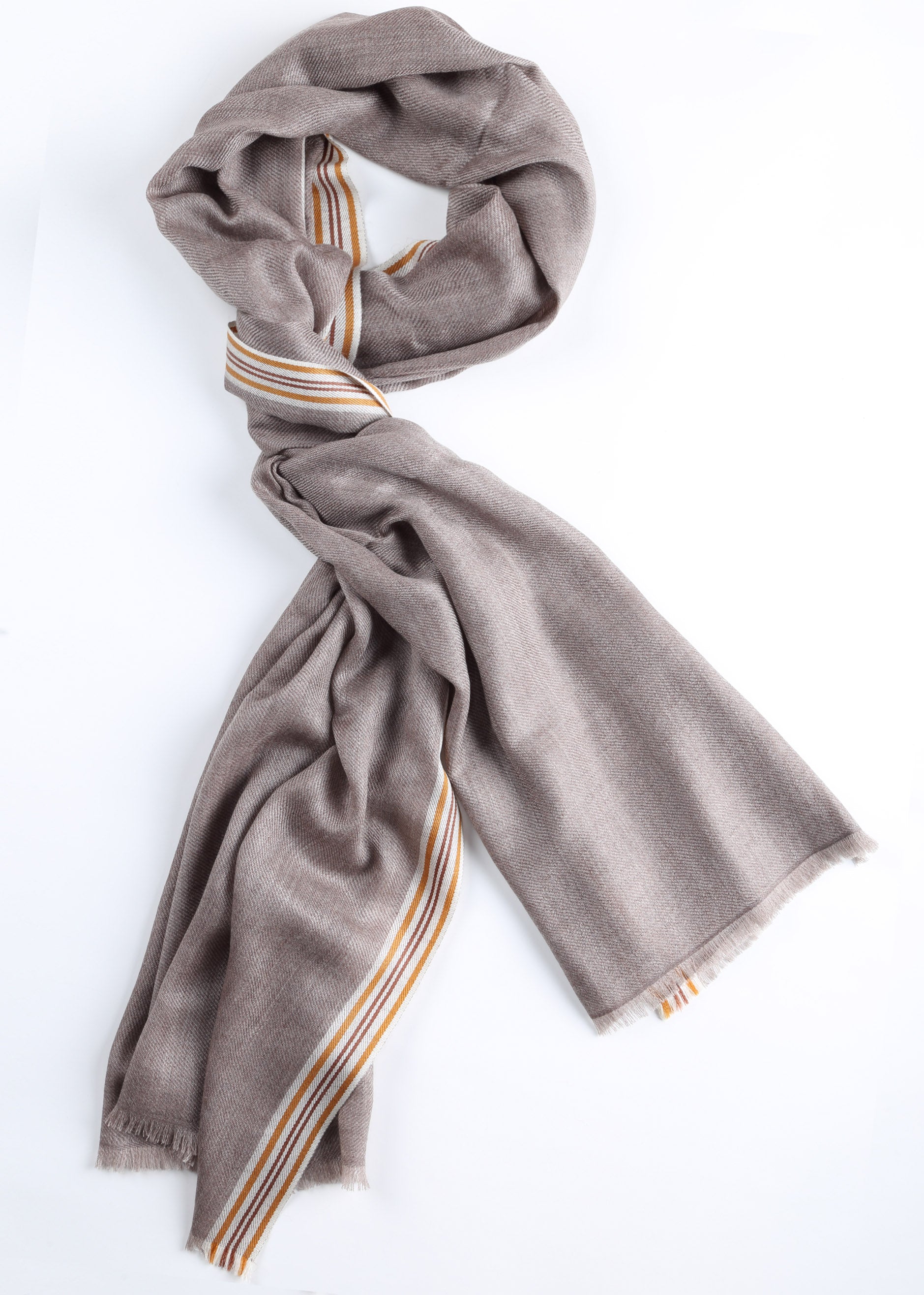 Ombra Cashmere Scar with Stripes