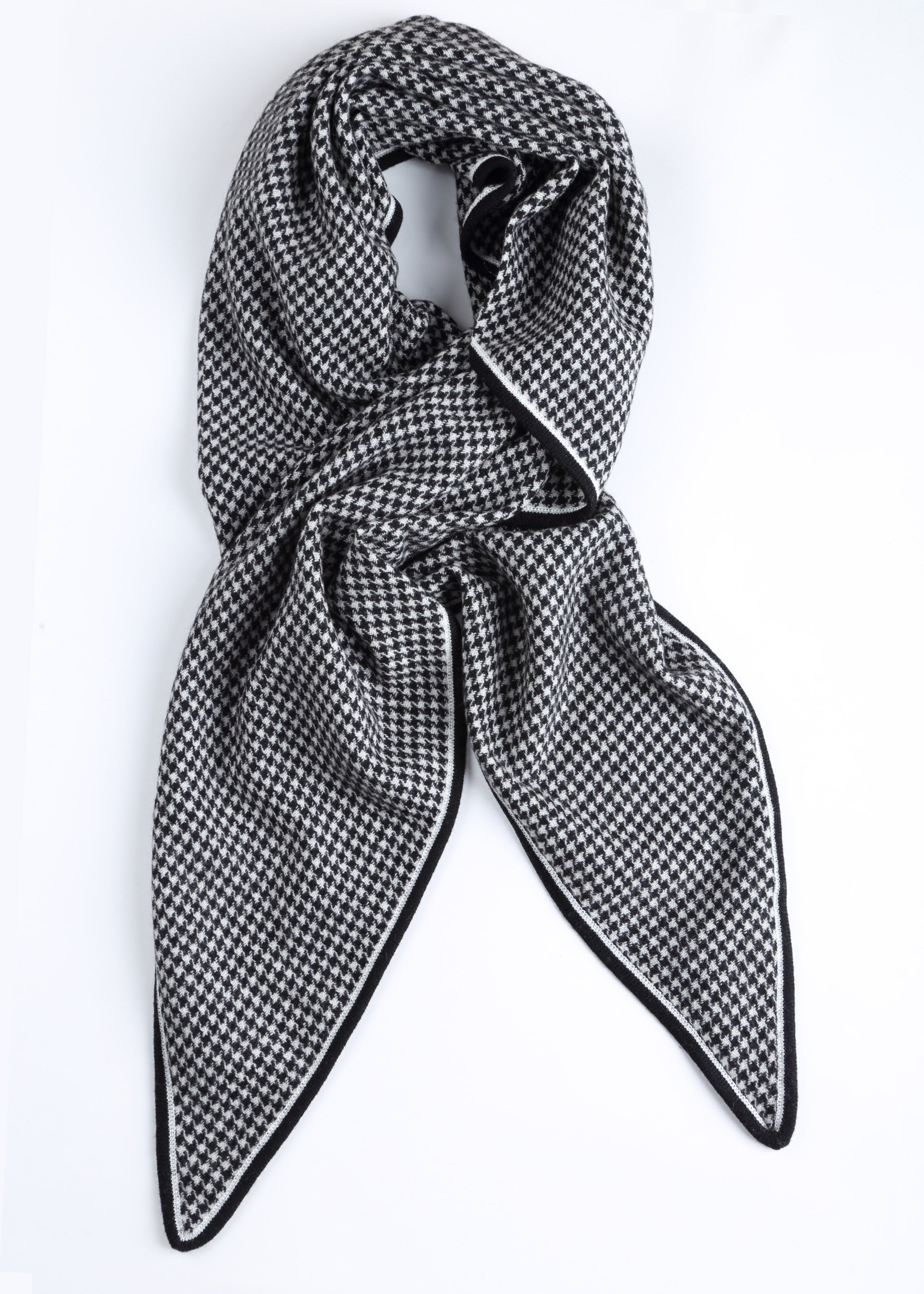 Checked Cashmere Scarf