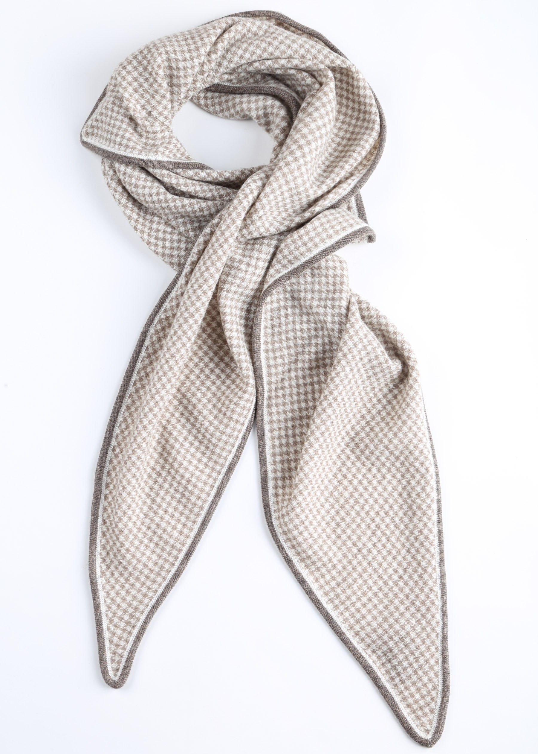 Checked Cashmere Scarf
