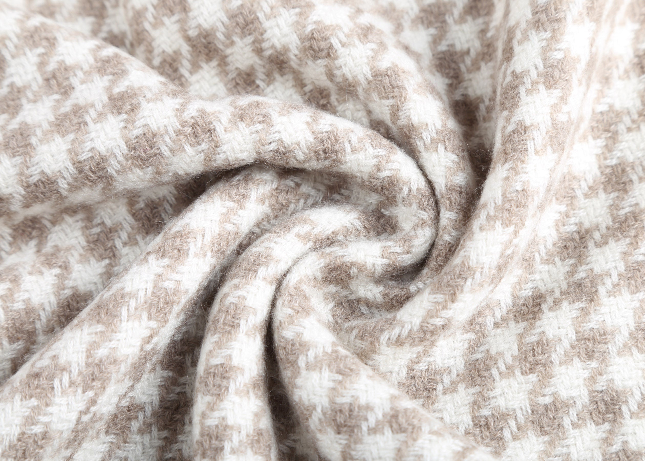 Allegra Houndstooth Cashmere Shawl