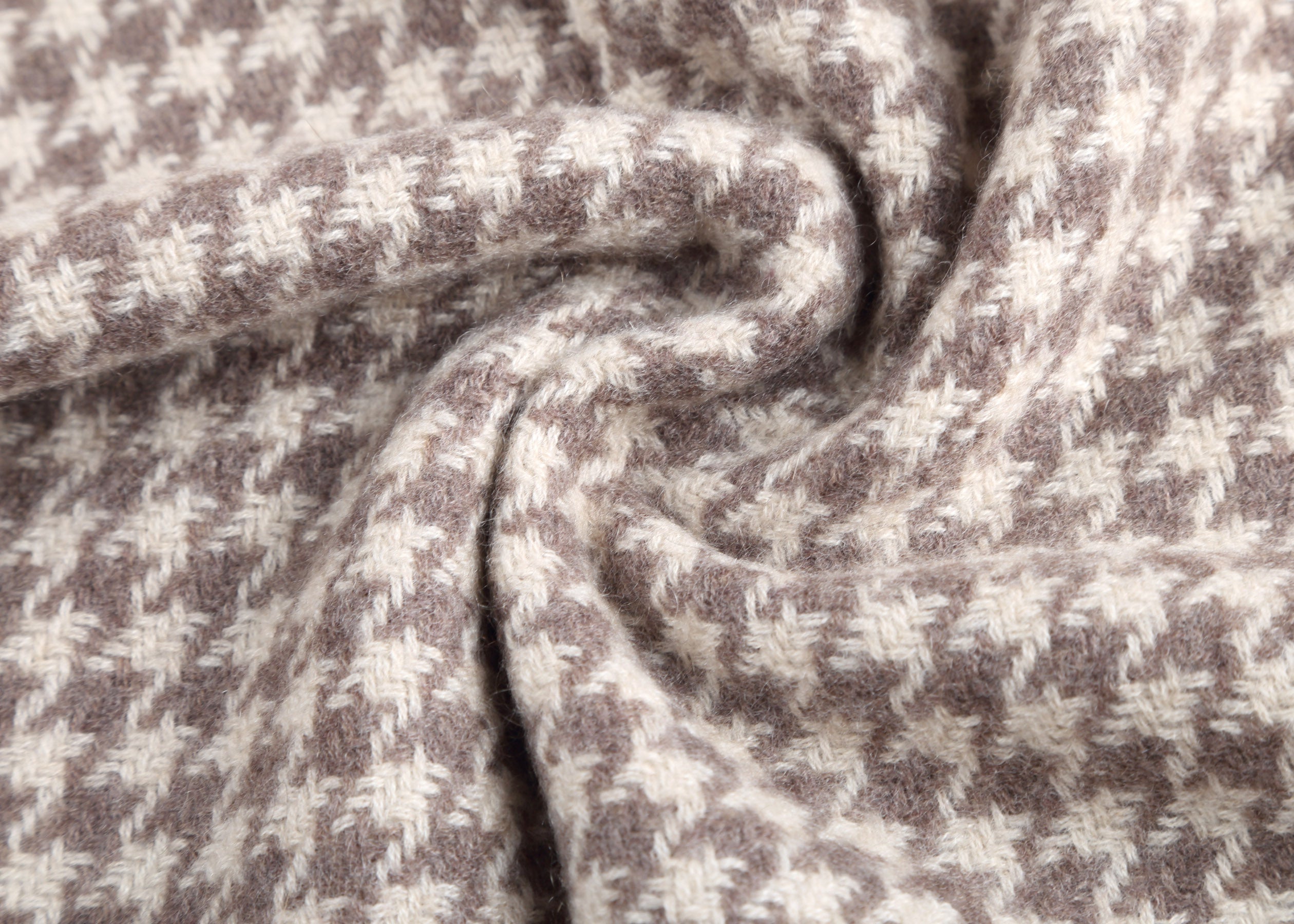 Allegra Houndstooth Cashmere Shawl