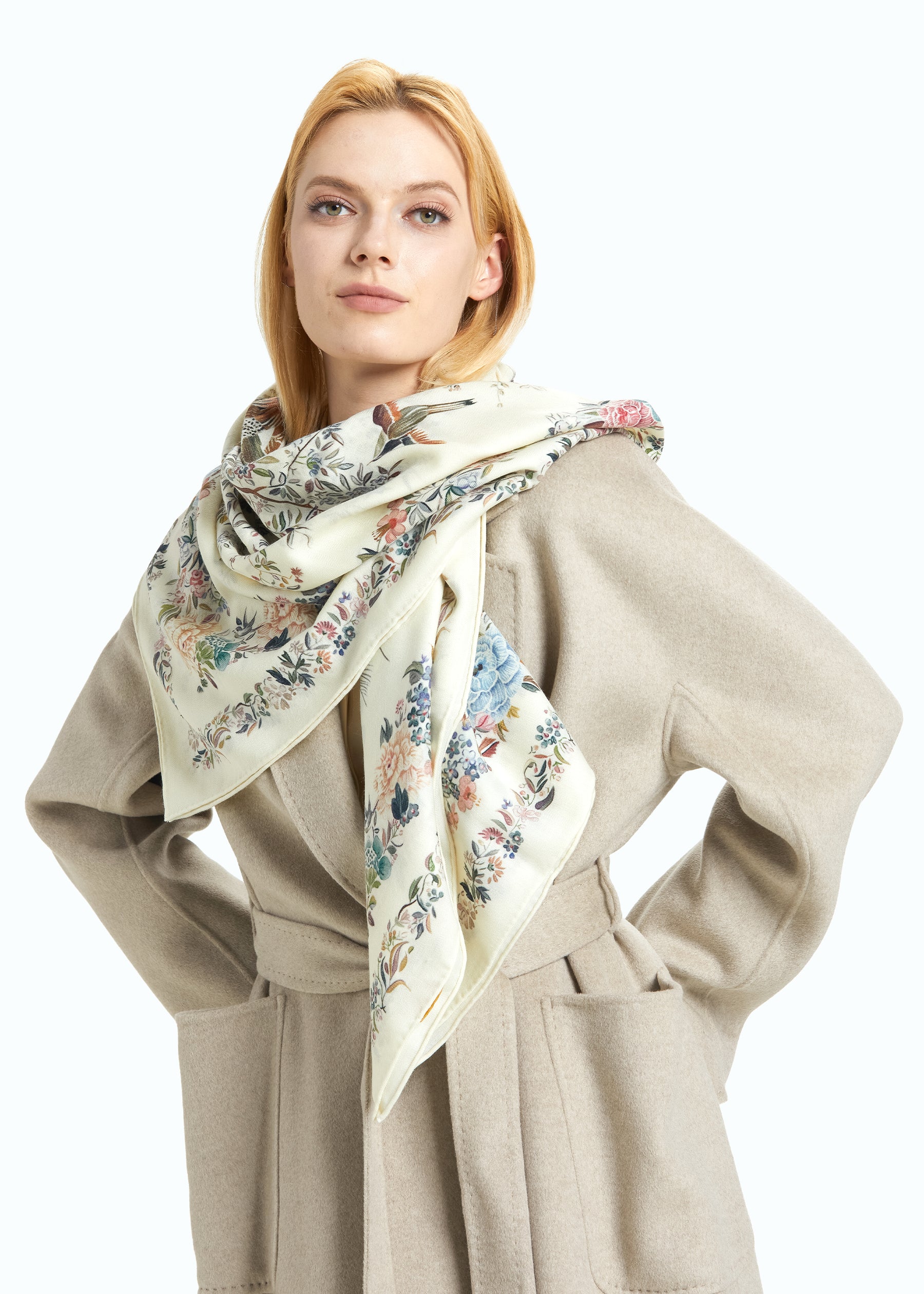 Amorosa Wool-Silk Blend Scarf