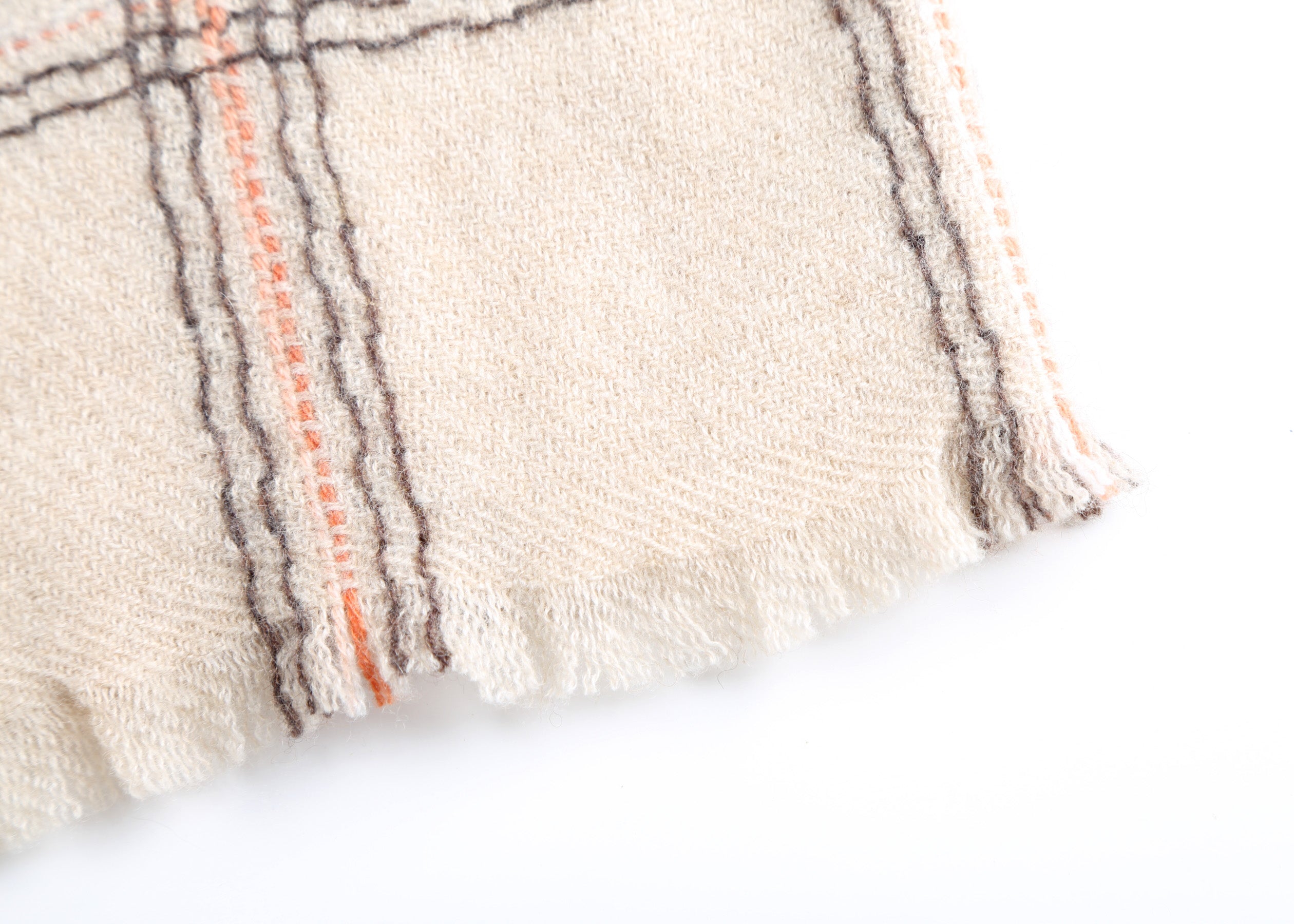 Valle Plaid Cashmere Shawl