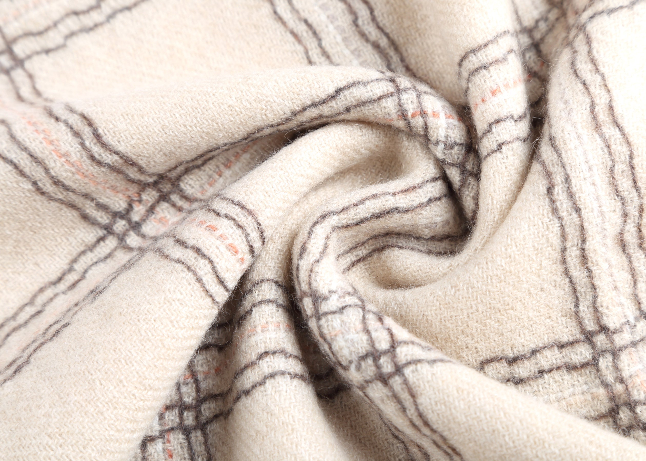 Valle Plaid Cashmere Shawl