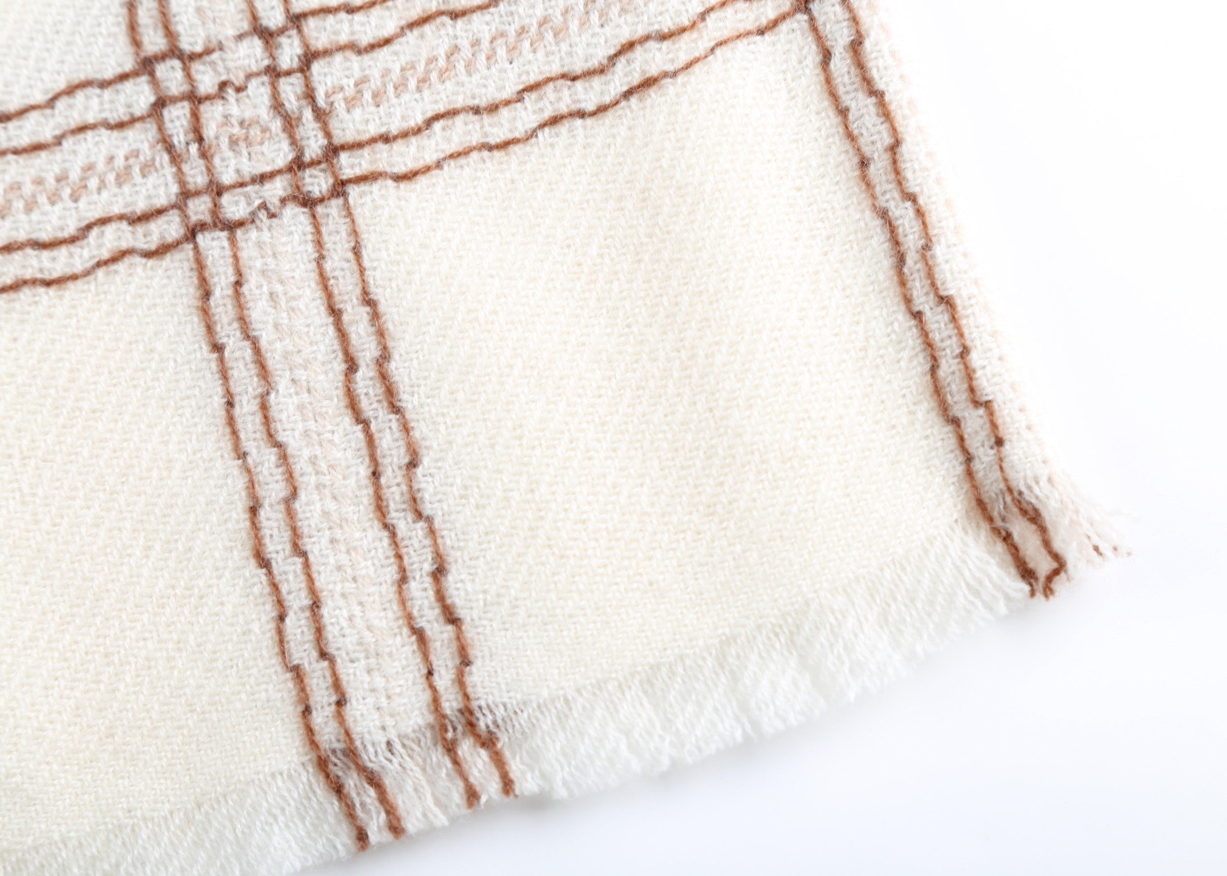 Valle Plaid Cashmere Shawl