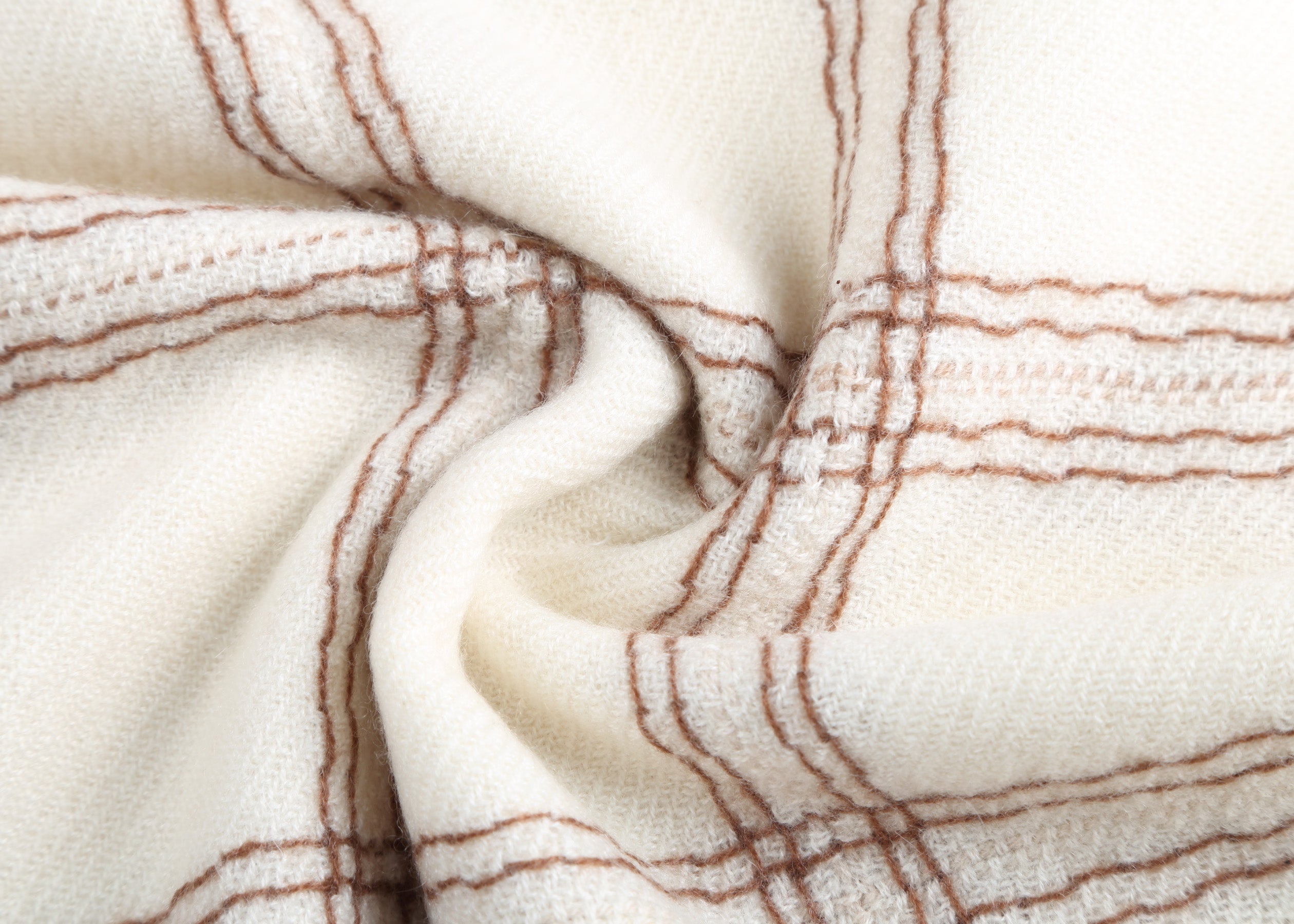 Valle Plaid Cashmere Shawl