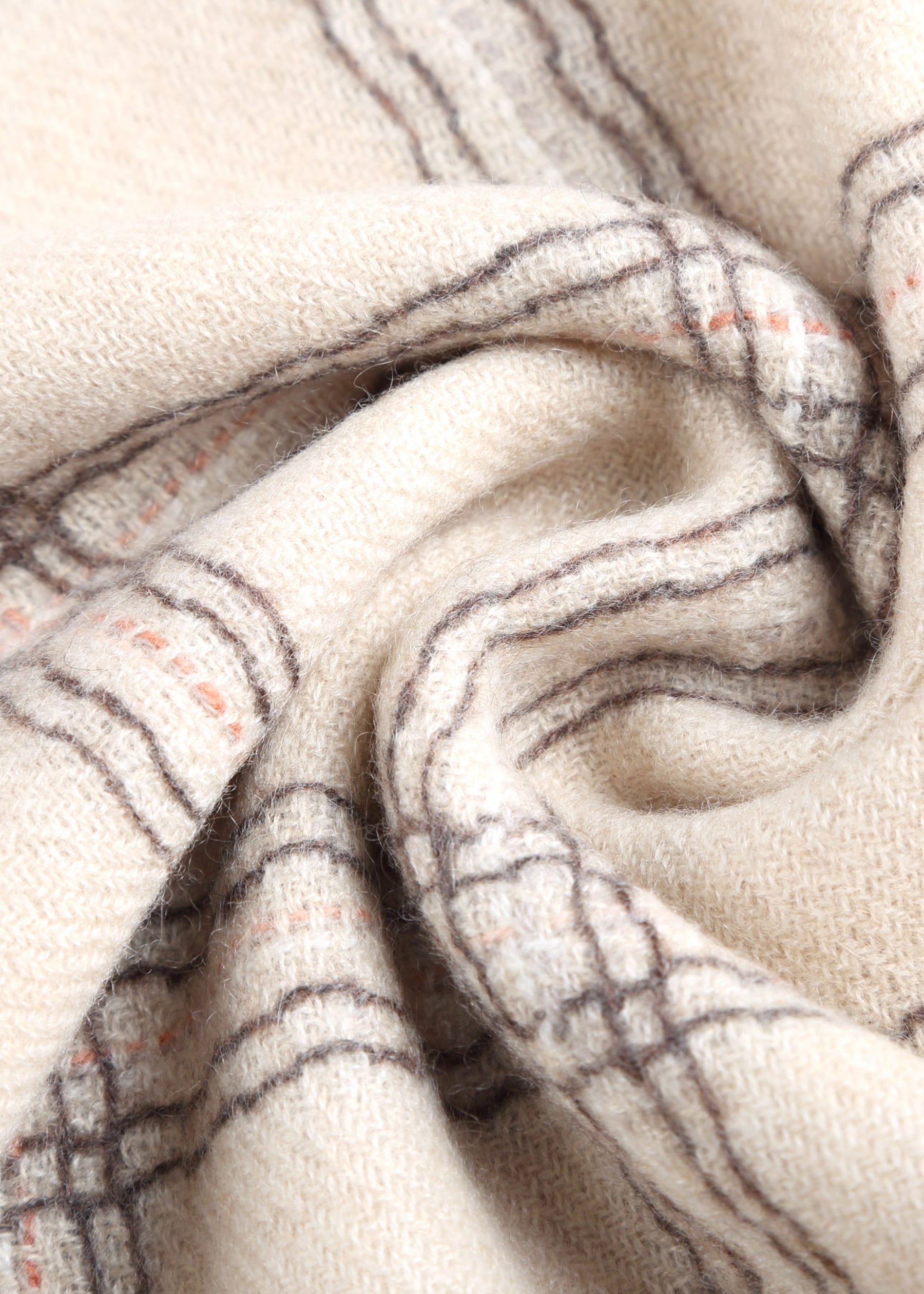 Valle Plaid Cashmere Shawl