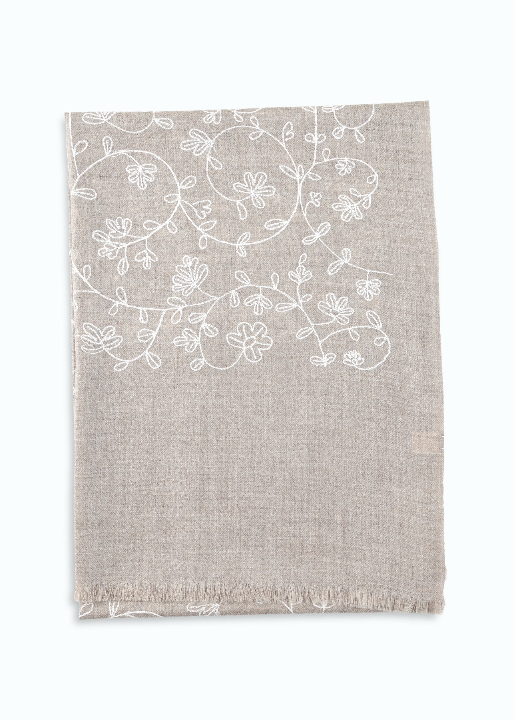 Sertella Hand-Embroidered Shawl