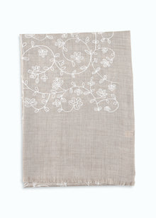 Sertella Hand-Embroidered Shawl
