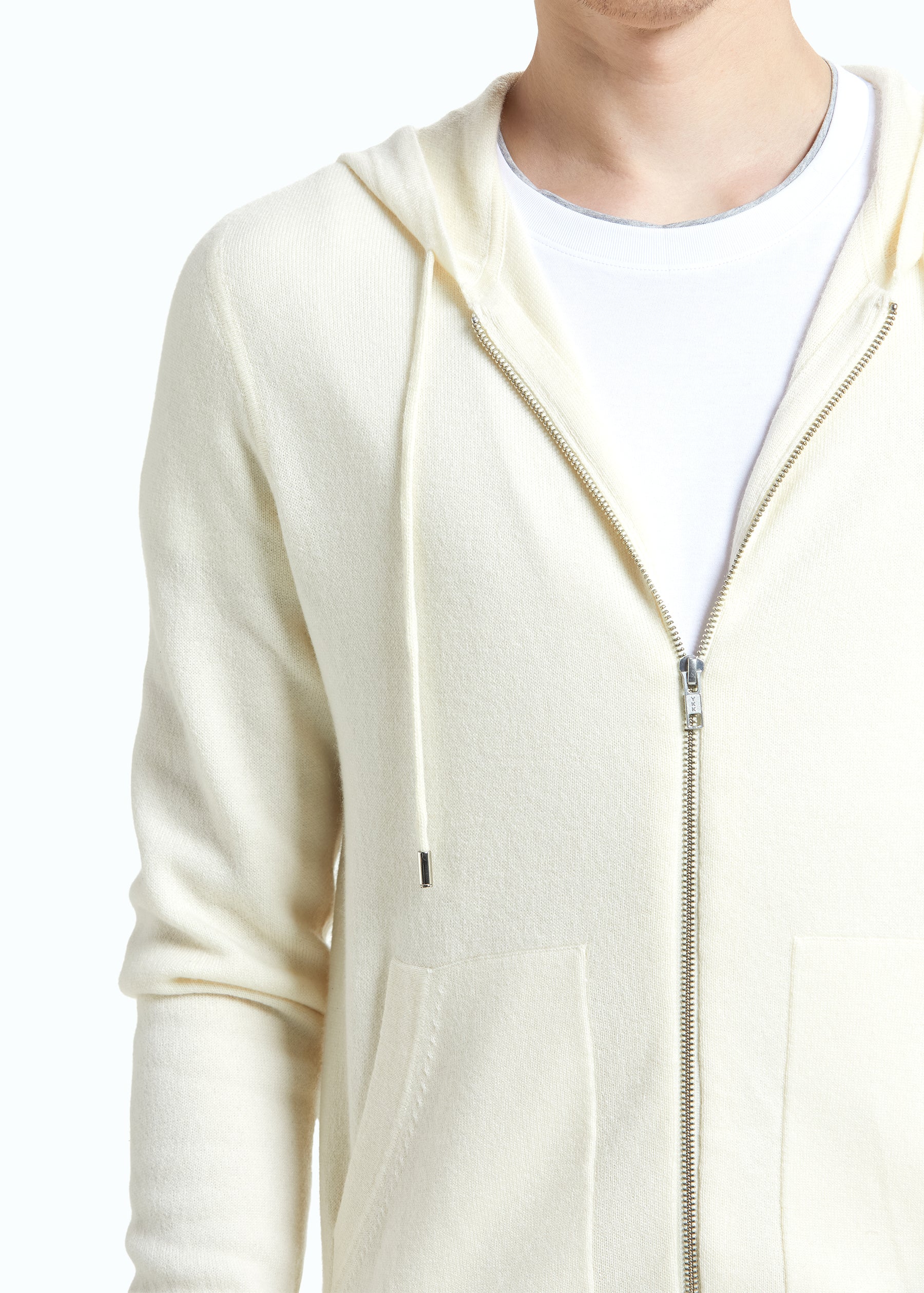 Brio Men's Cashmere Zip Hoodie